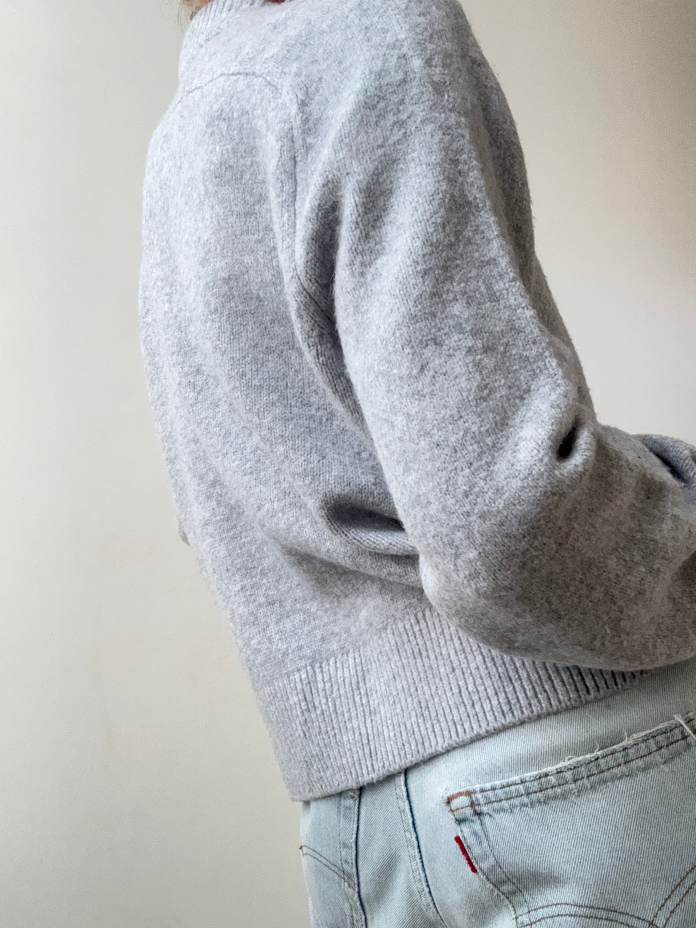 Ralph Lauren Wool Blend Knit Grey Blue | Jumpers