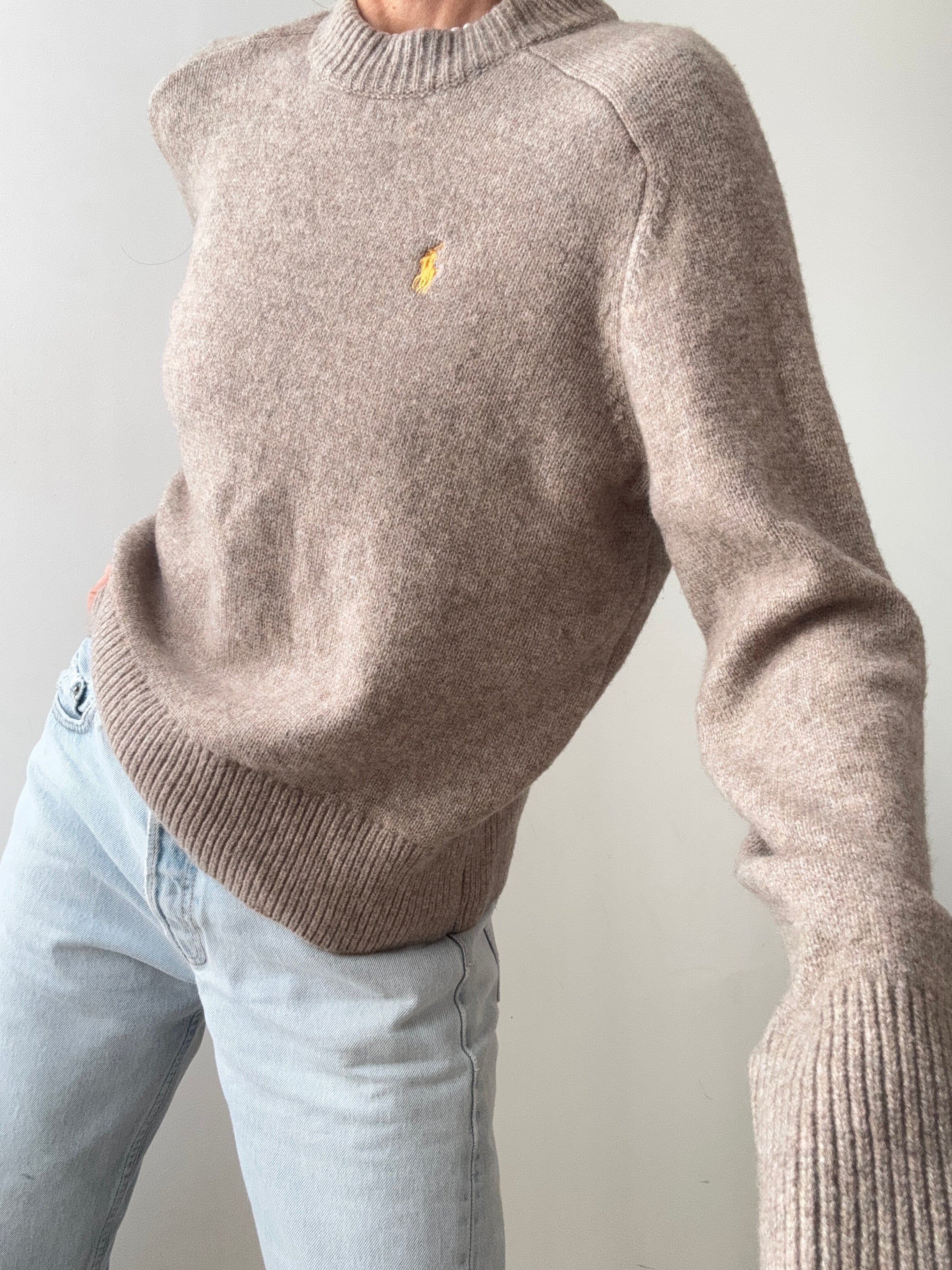 Ralph Lauren Jumpers Ralph Lauren Wool Blend Knit Tan