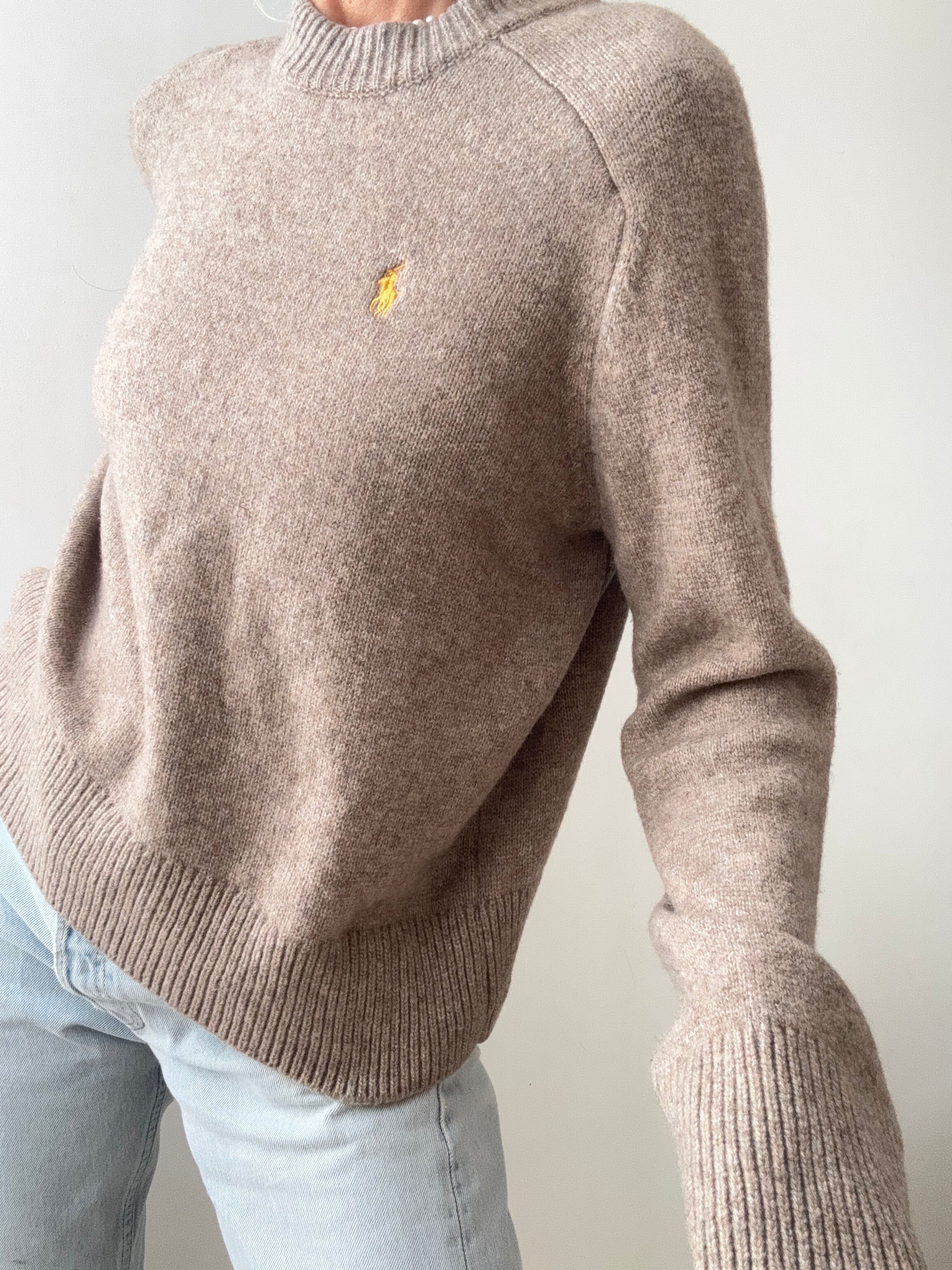 Ralph Lauren Jumpers Ralph Lauren Wool Blend Knit Tan