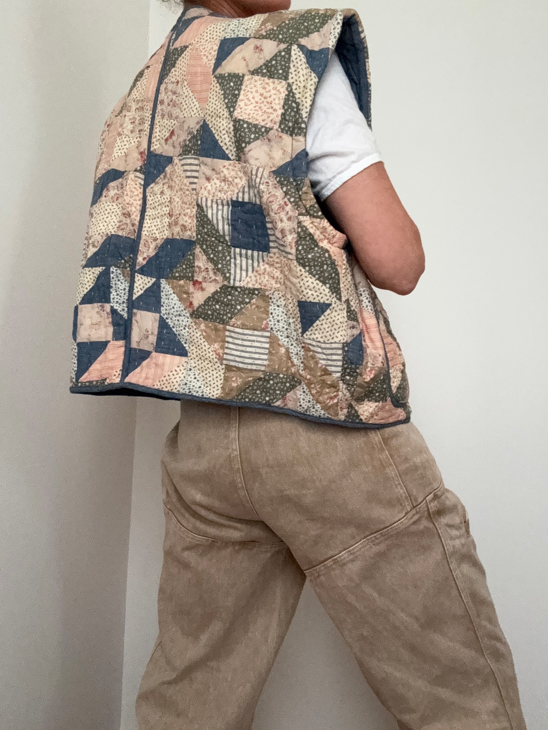Polo RL Joan Reversible Patchwork Vest | Vests