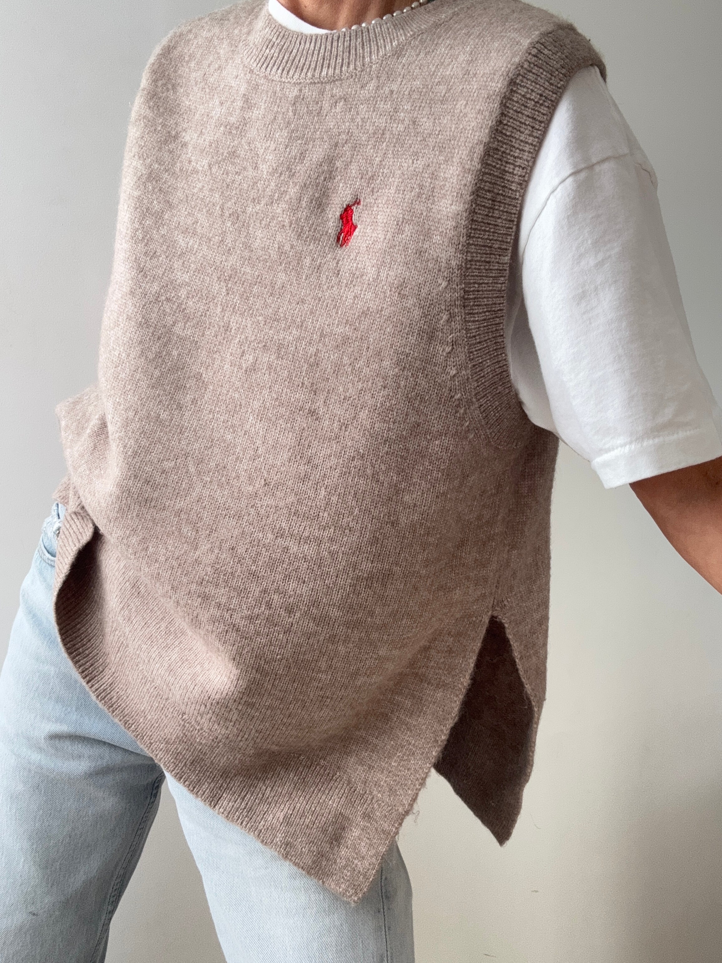 Ralph Lauren Vests Ralph Lauren Open Side Vest Tan