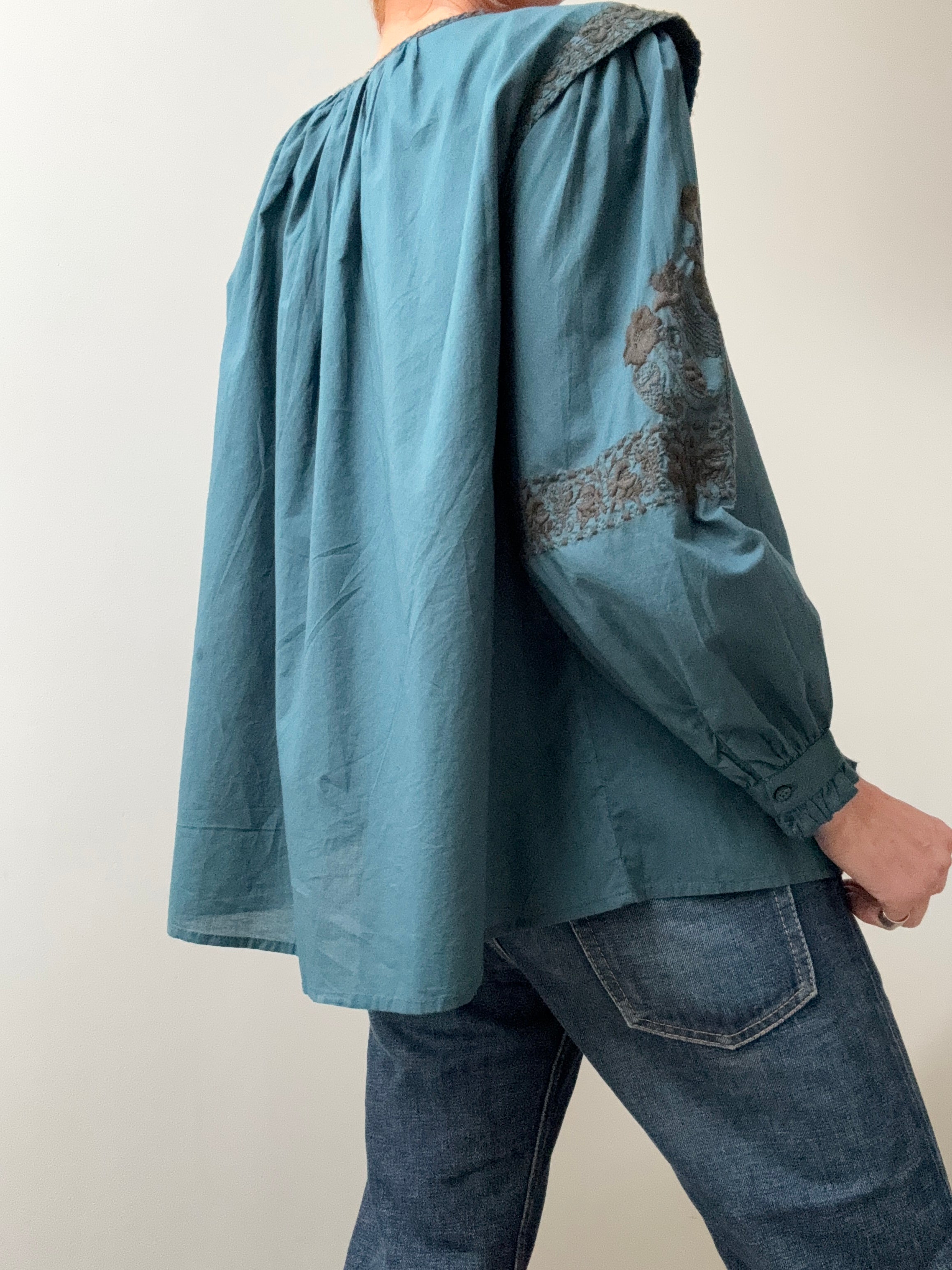 Rapsodia Blouses Rapsodia Embroidered Blouse Teal