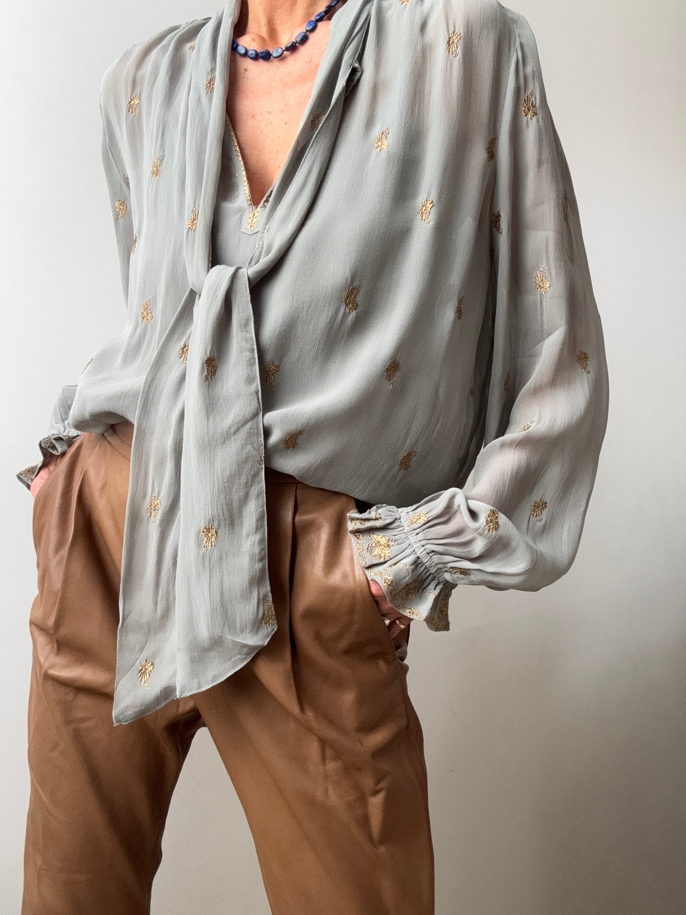 Scotch & Soda Sage Jacquard Blouse | Blouses