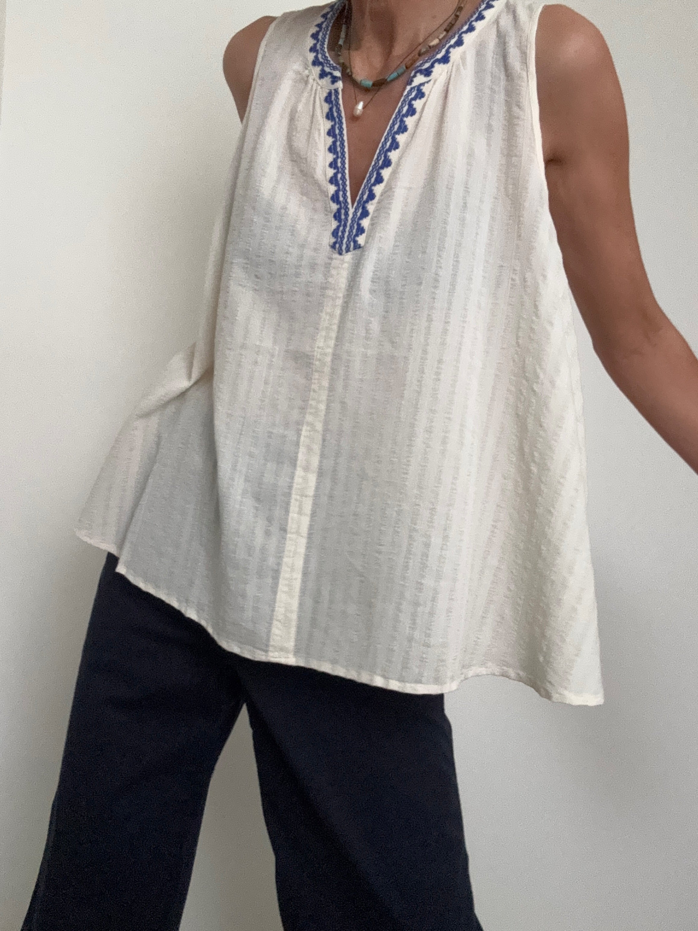 Scotch and Soda Tops Tape Detail Tank Top