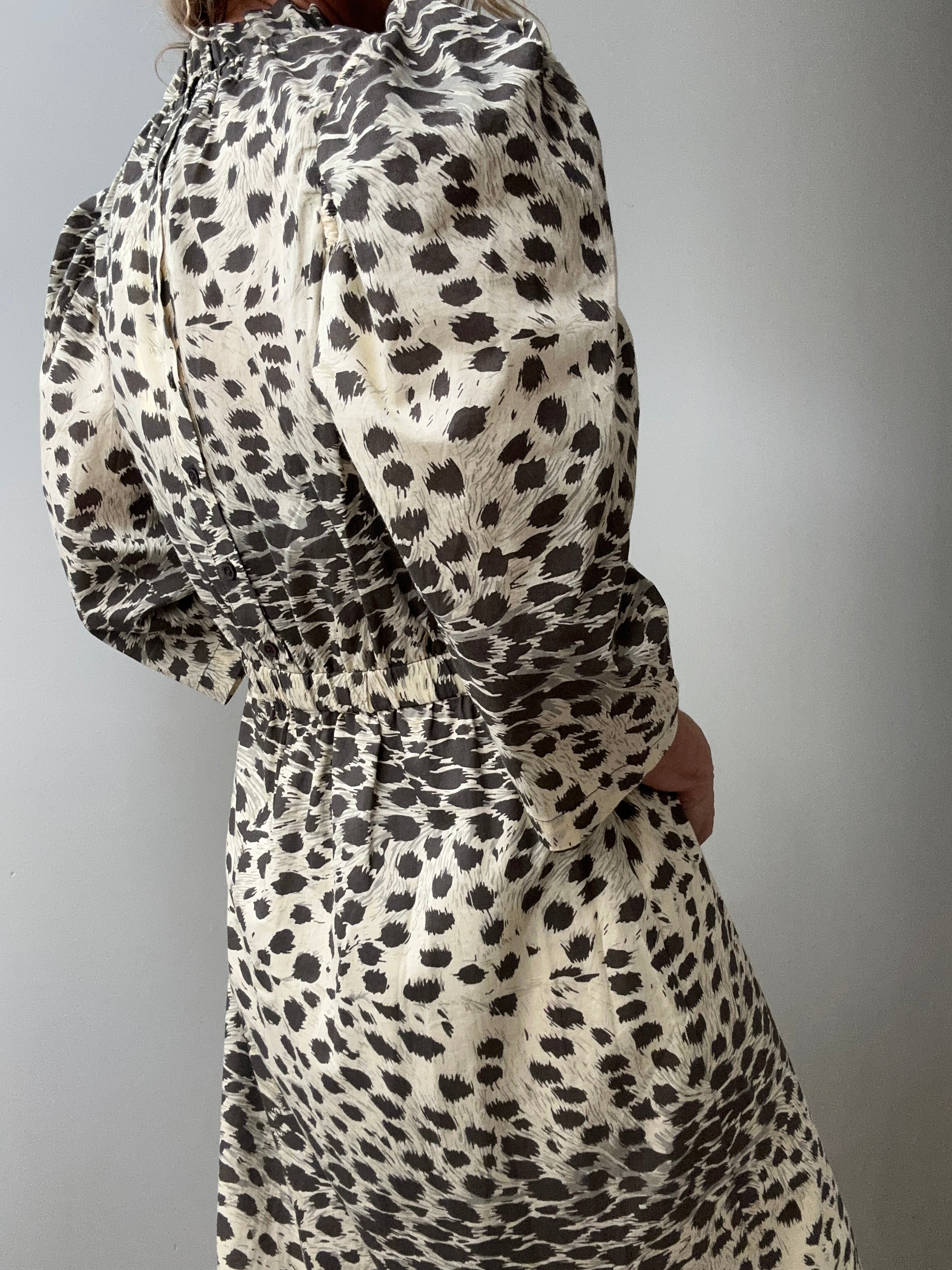 Sea Dresses Sea NY Leopard Puff Sleeve Dress