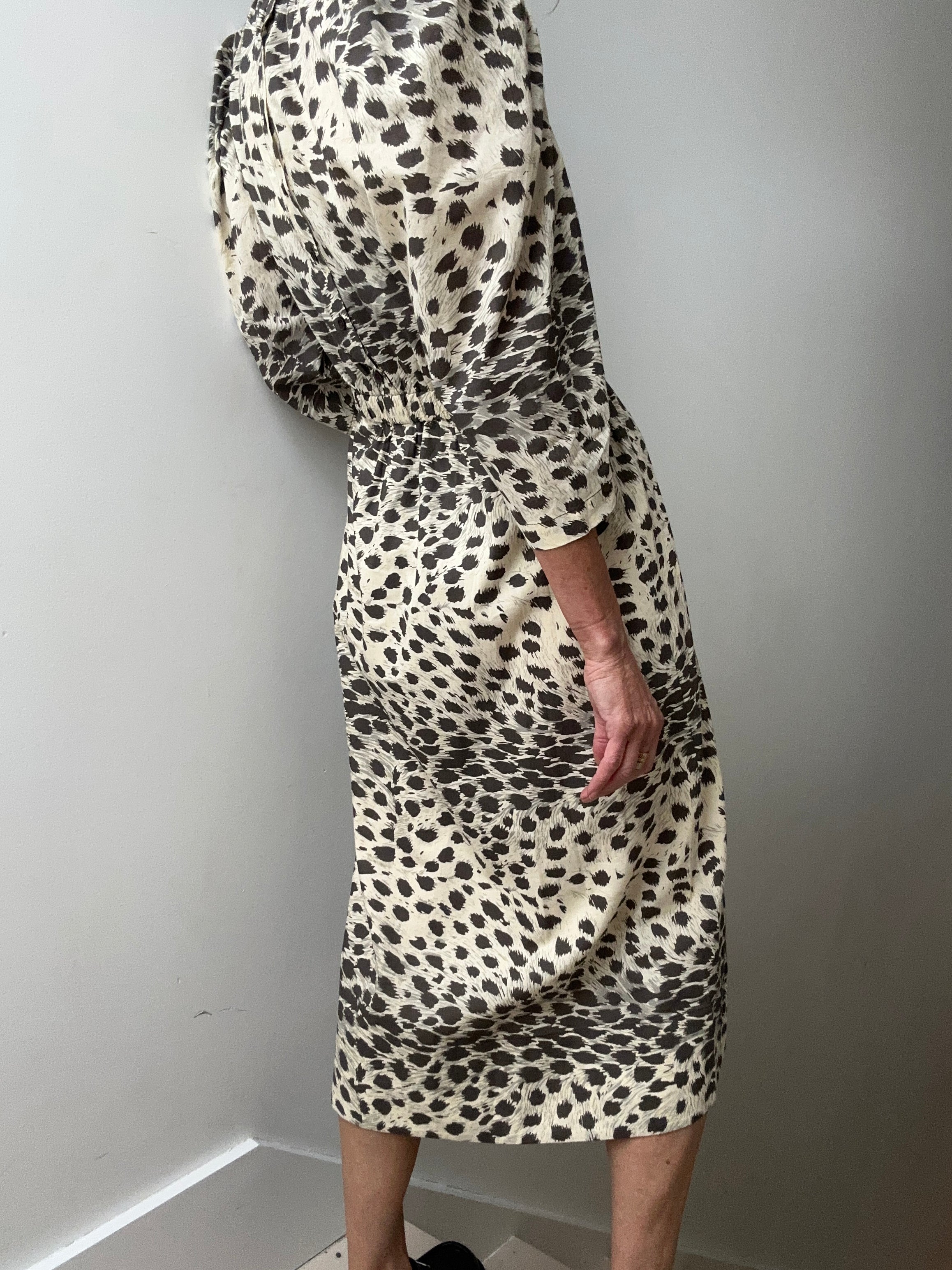 Sea Dresses Sea NY Leopard Puff Sleeve Dress