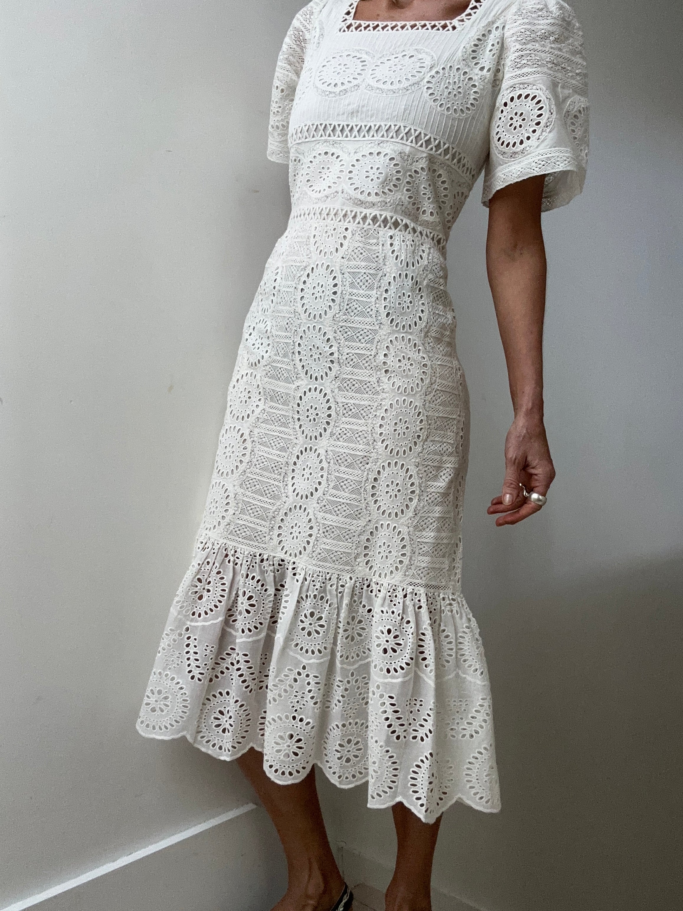 Cotton sale lace dress