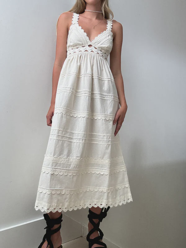Sea Ryleigh Ric Rac Dress Cream | Dresses