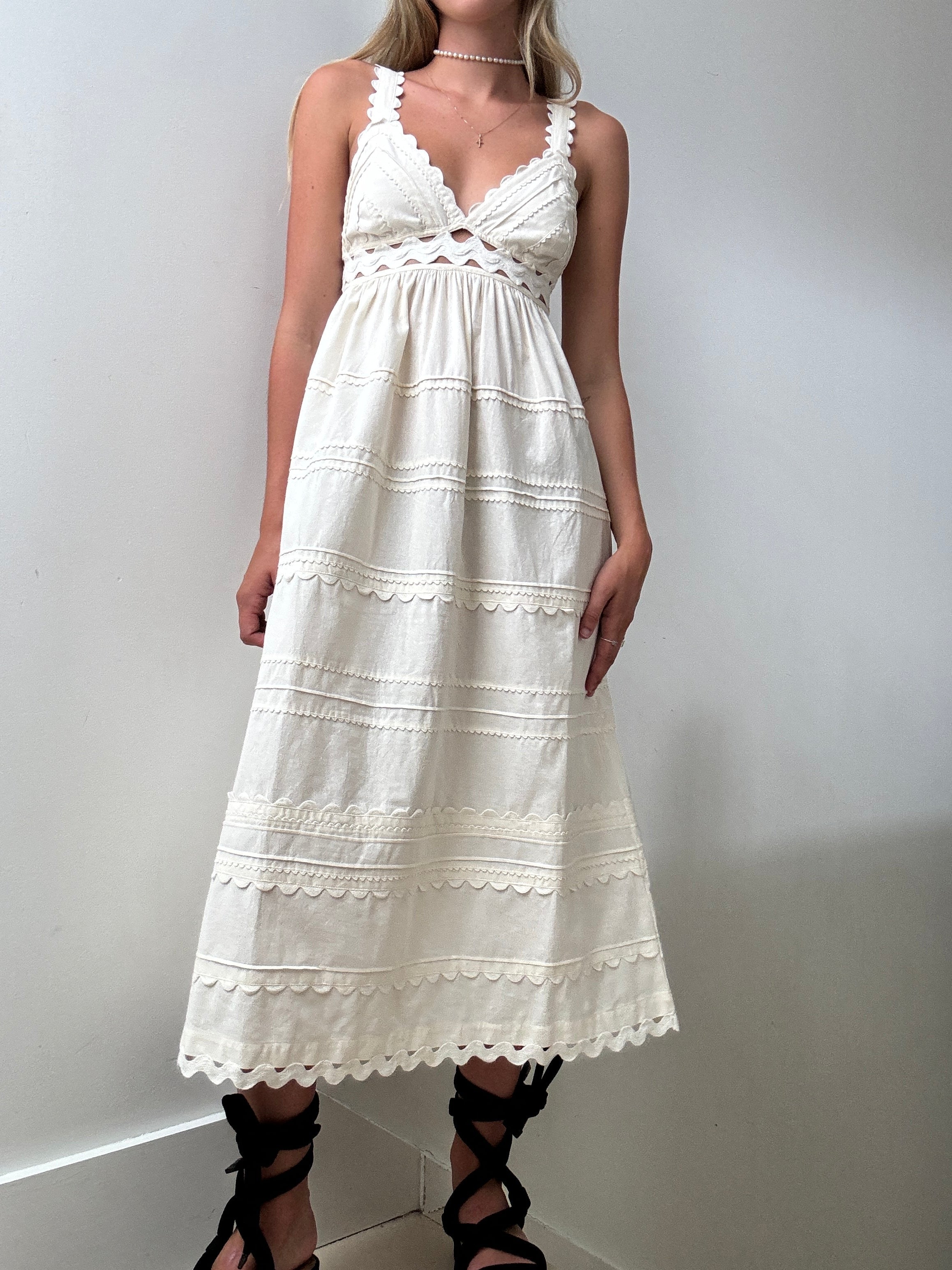 Sea Ryleigh Ric Rac Dress Cream | Dresses