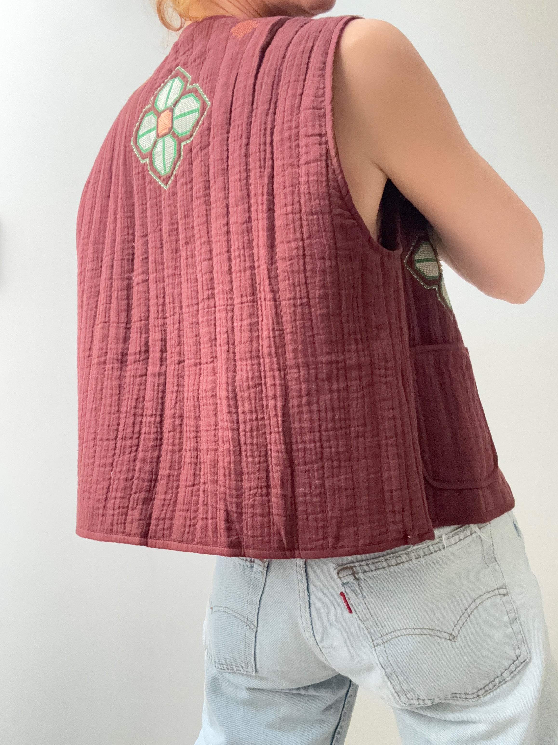 Gilet with Embroidery | Vests