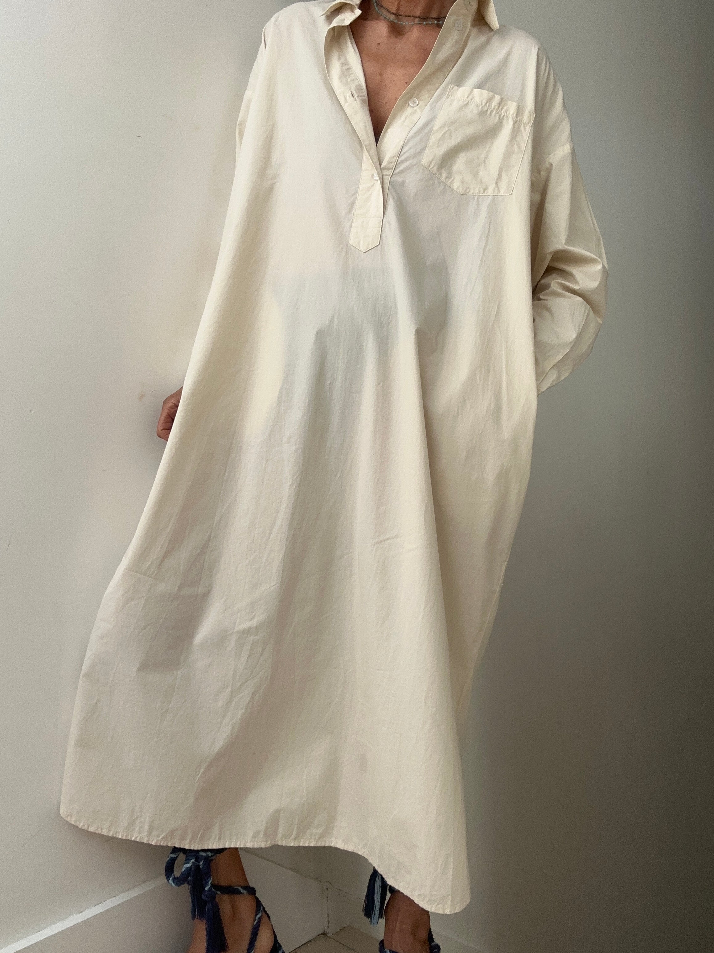 Skall Studio Dresses Skall Studio Edgar Shirtdress Bone