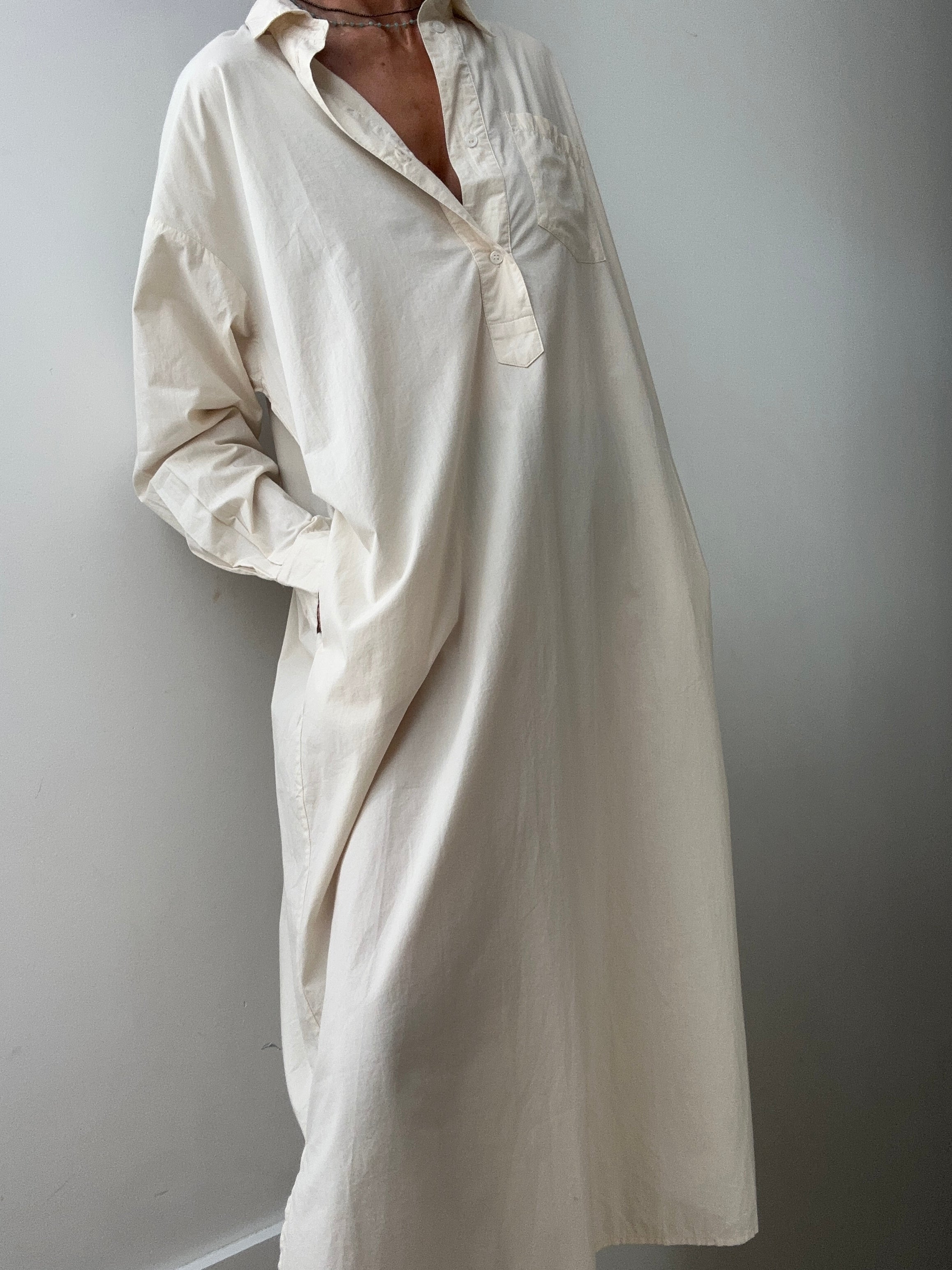 Skall Studio Dresses Skall Studio Edgar Shirtdress Bone