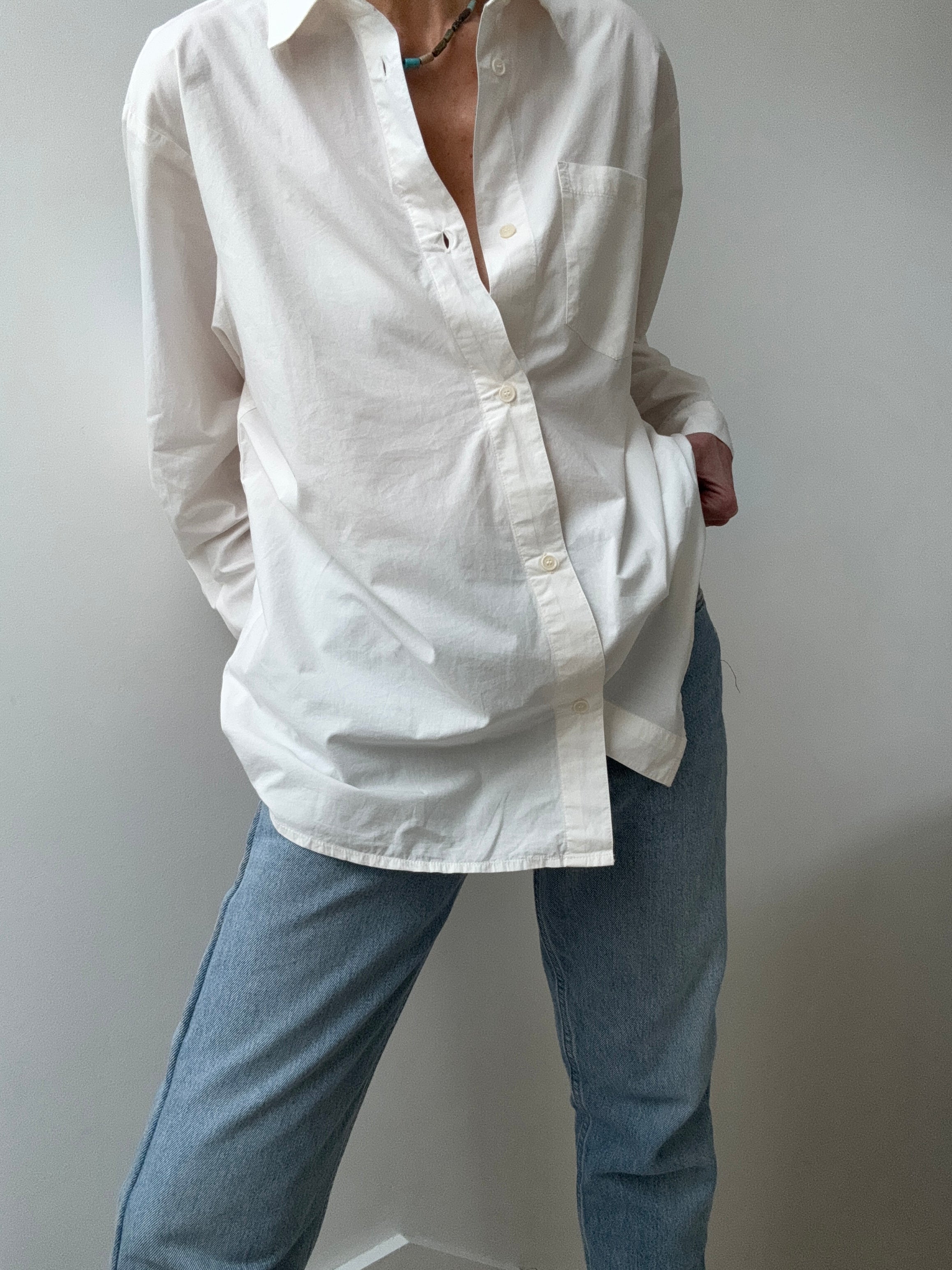 Skall Studio Shirts Organic Cotton Edgar Shirt Cream