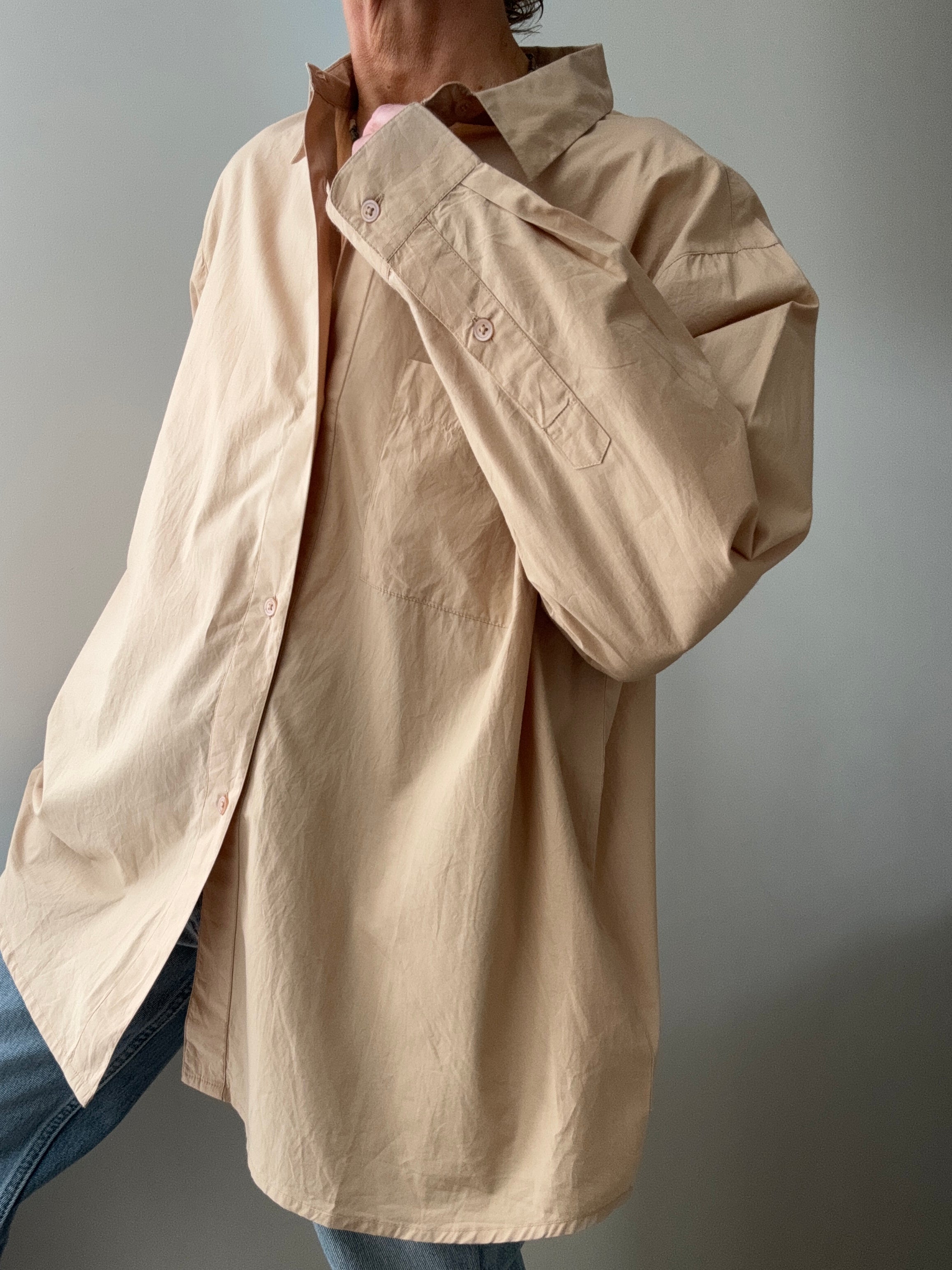 Organic Cotton Edgar Shirt  Dark Sand | Shirts