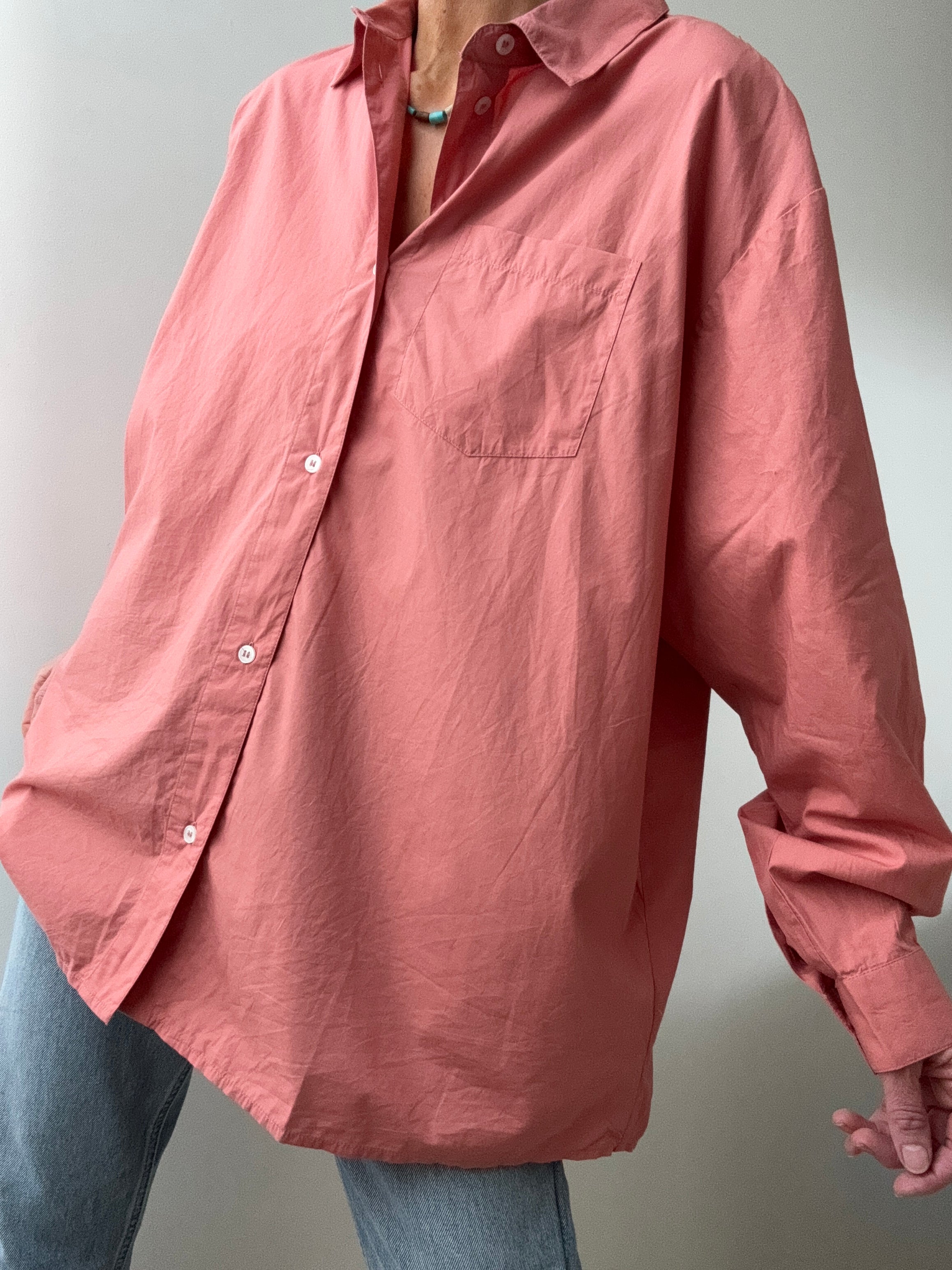 Skall Studio Shirts Organic Cotton Edgar Shirt Dusty Rose