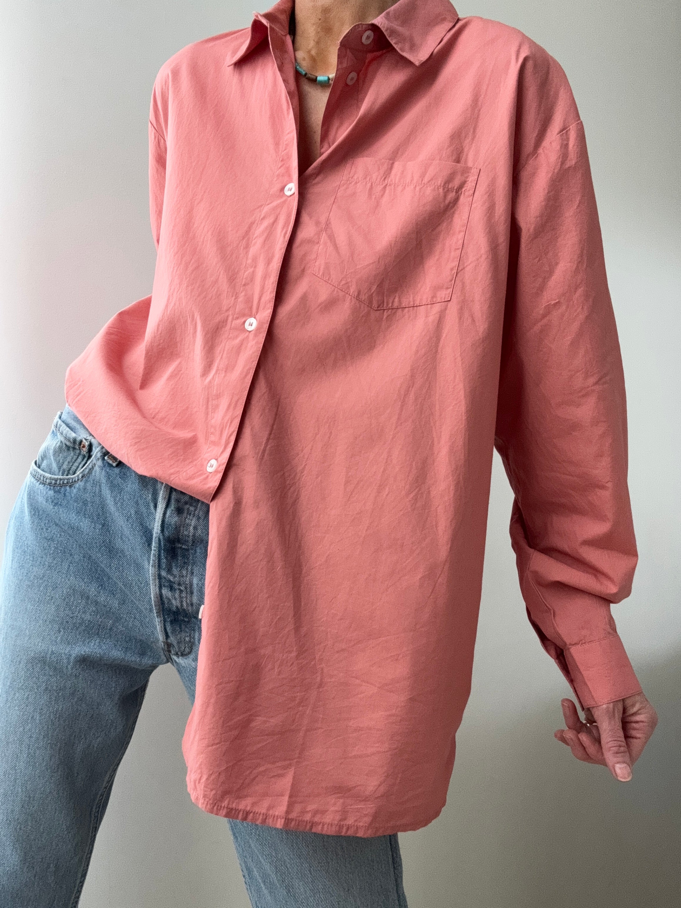 Organic Cotton Edgar Shirt Dusty Rose | Shirts