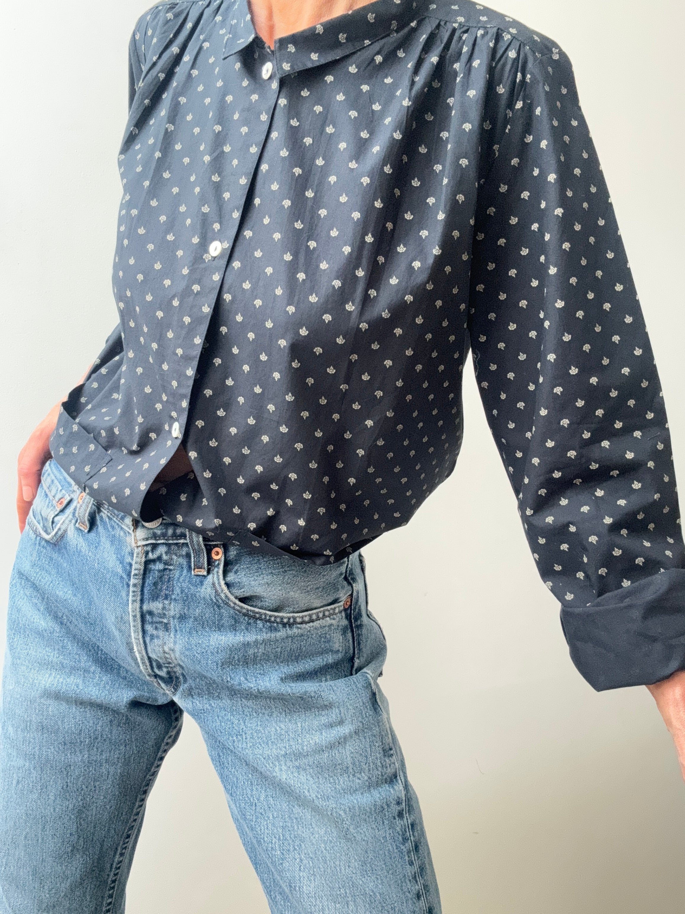 Skall Studio Jasmine Shirt Navy | Shirts