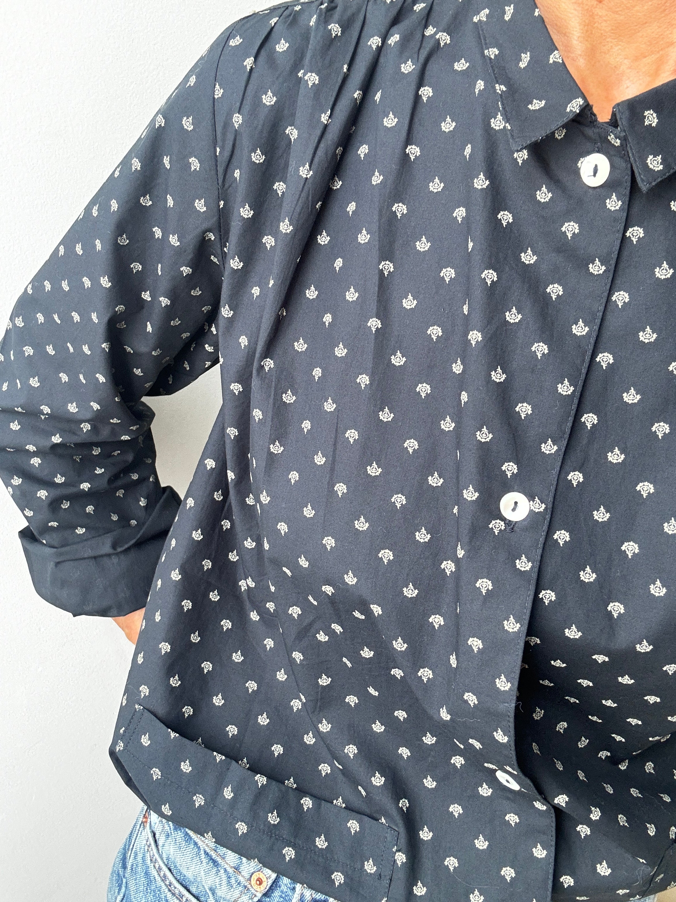 Skall Studio Jasmine Shirt Navy | Shirts