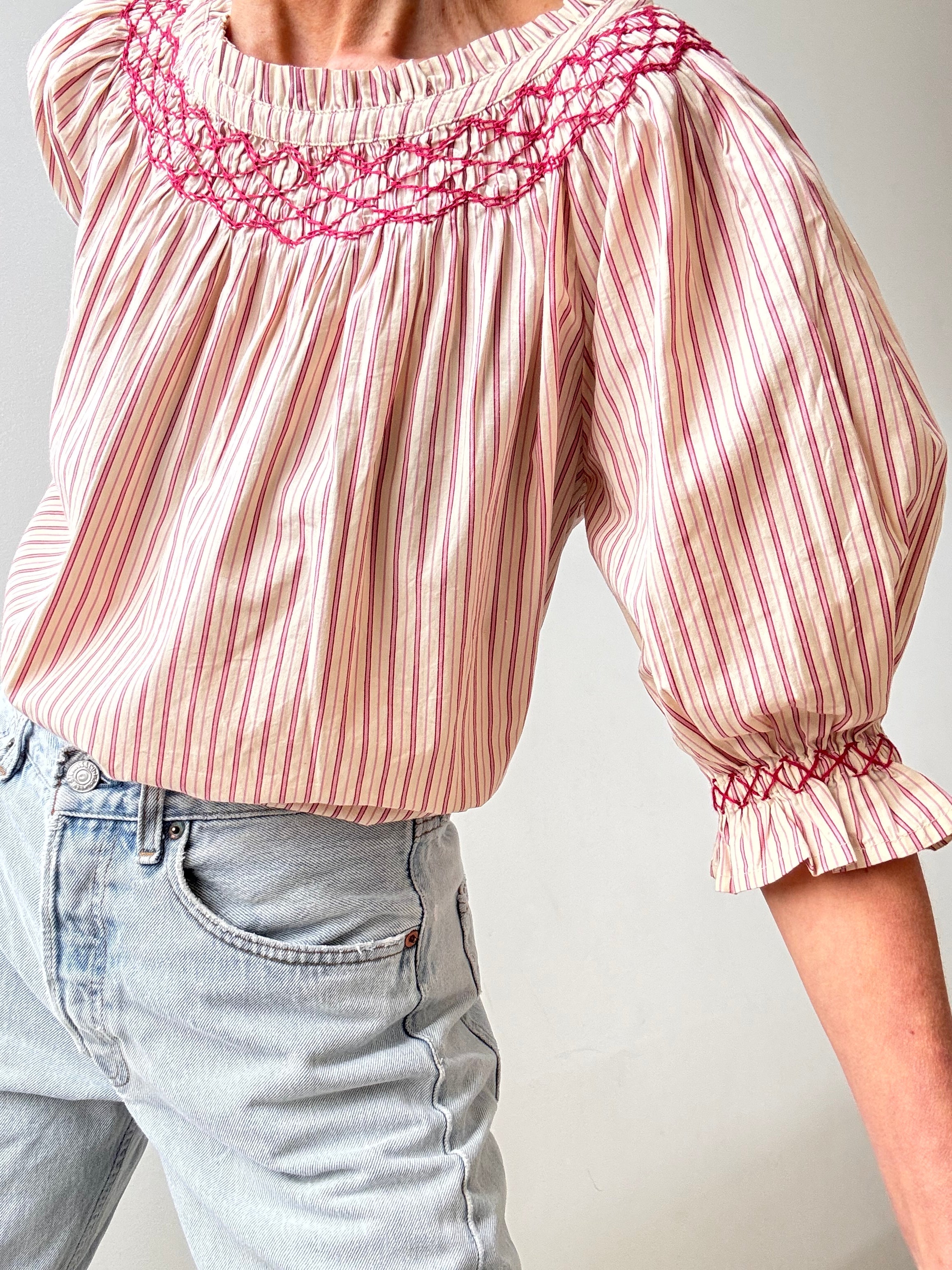 Skall Studio Tops Fairy Tee Cotton Ruby Stripe