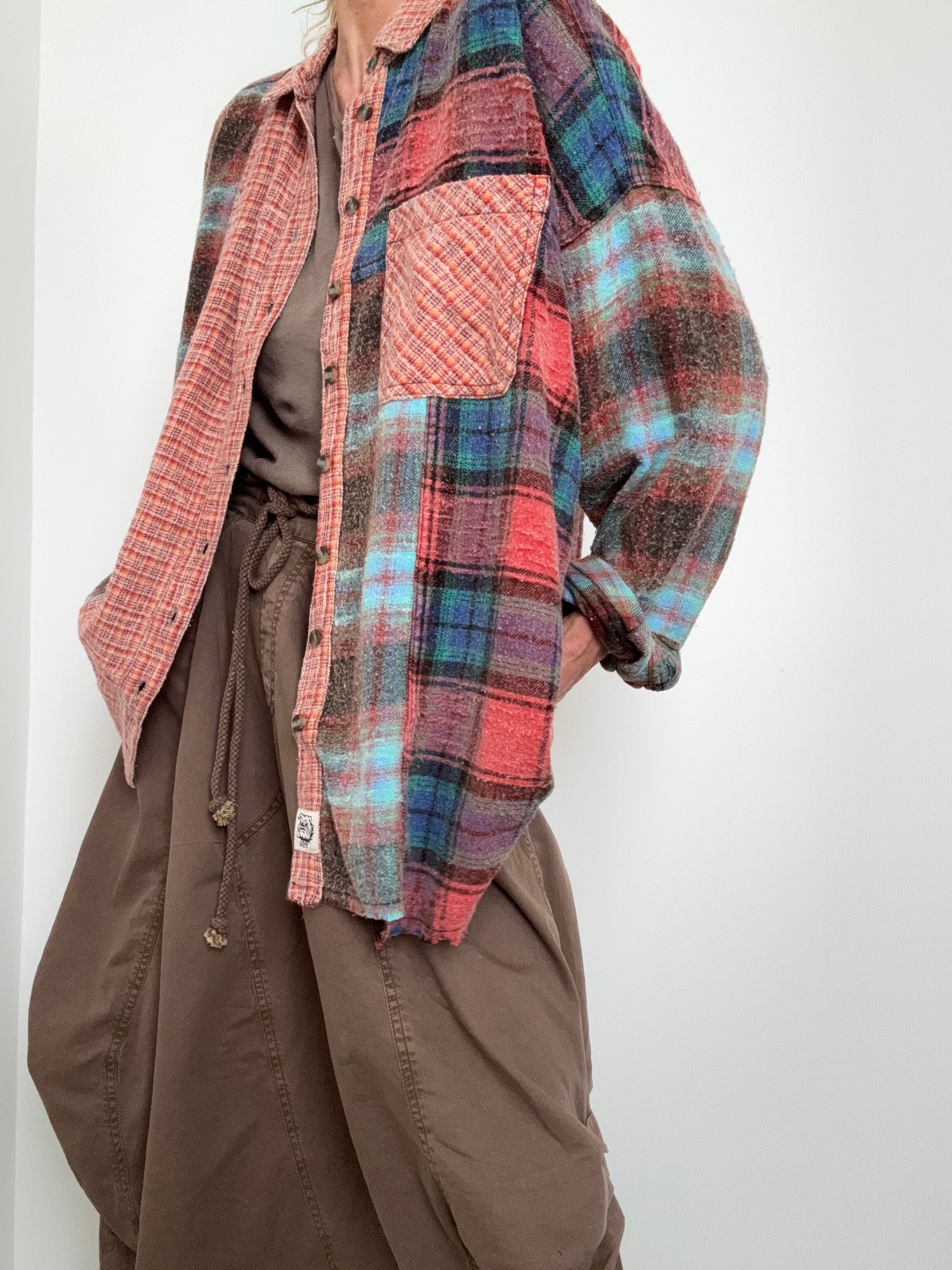 Autumn Patchwork Flannel Shirt | Shirts