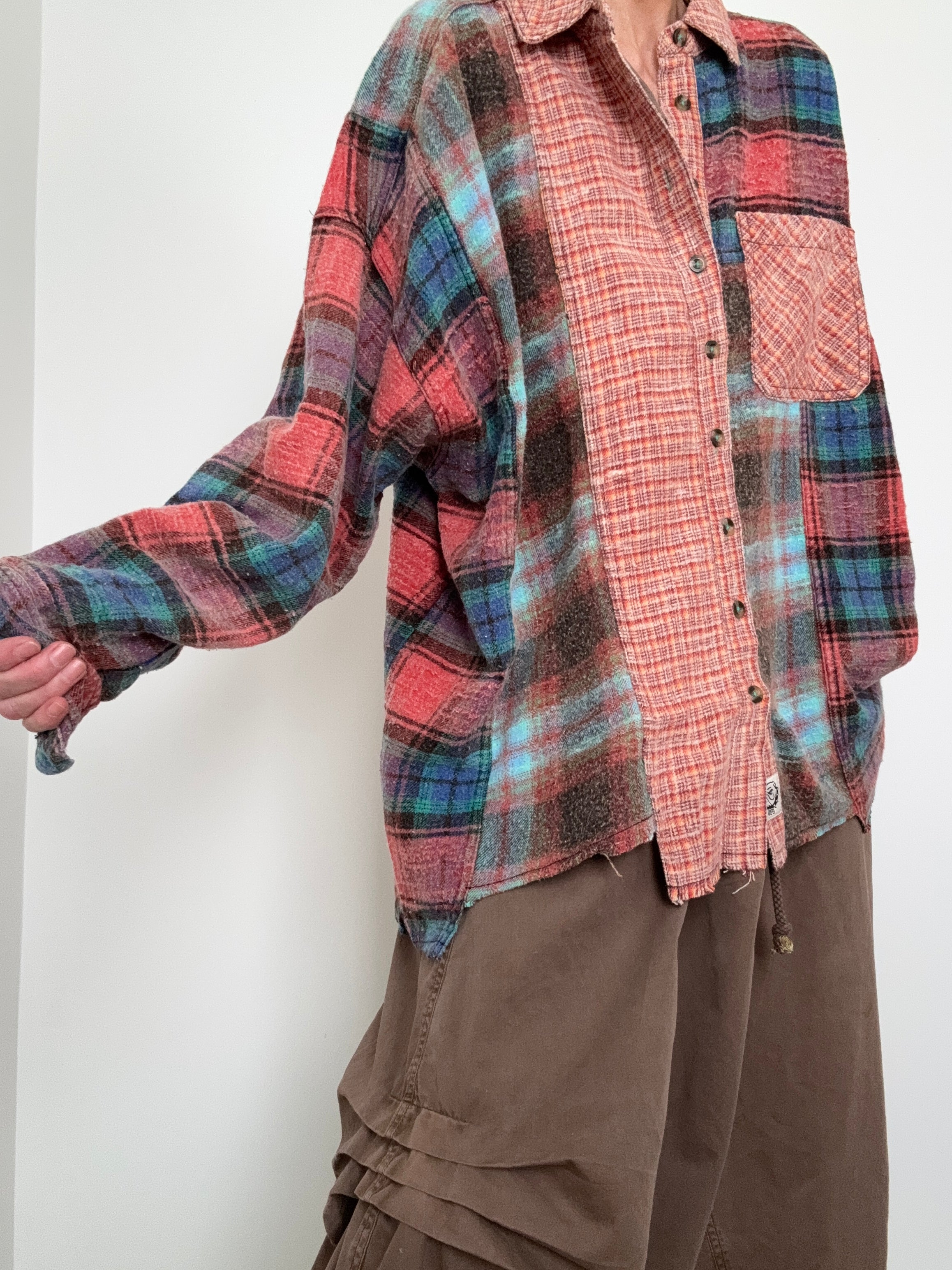 Autumn Patchwork Flannel Shirt | Shirts