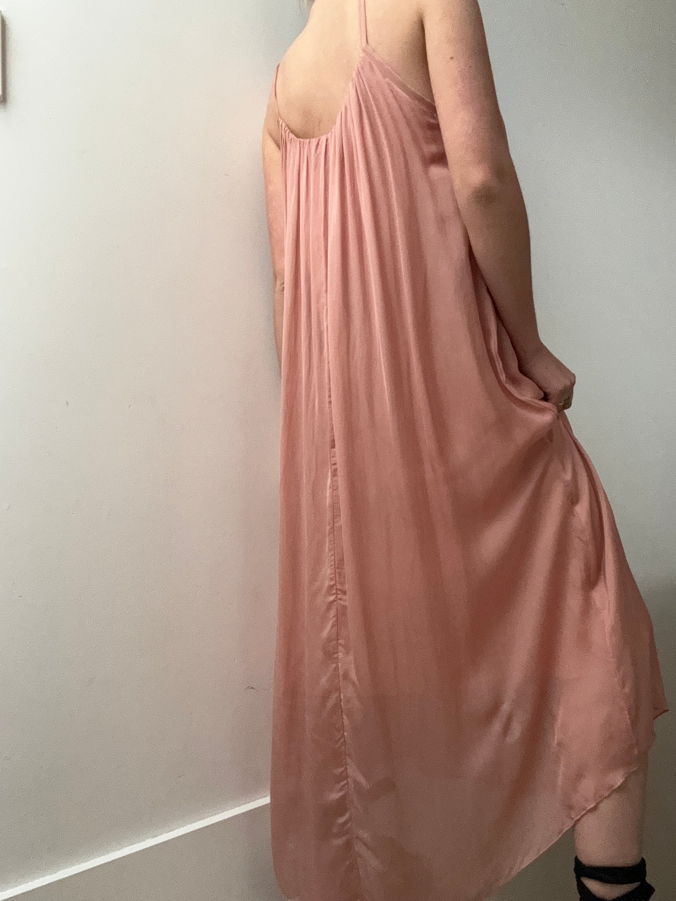 Verdissima Dresses Verdissima Abito Lungo Maxi Dress Peach