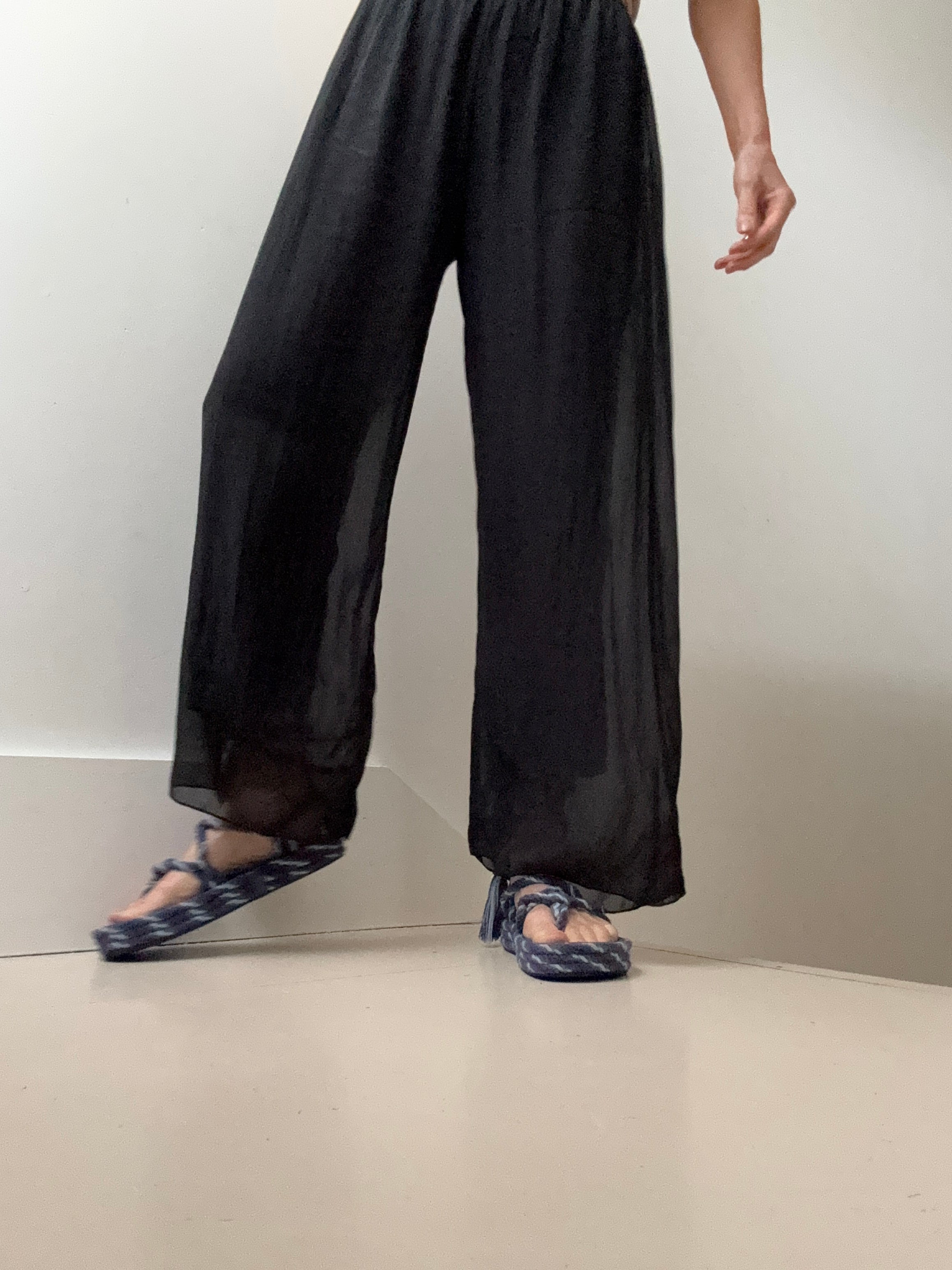 Verdissima Pants Verdissima Palazzo Pant Nero