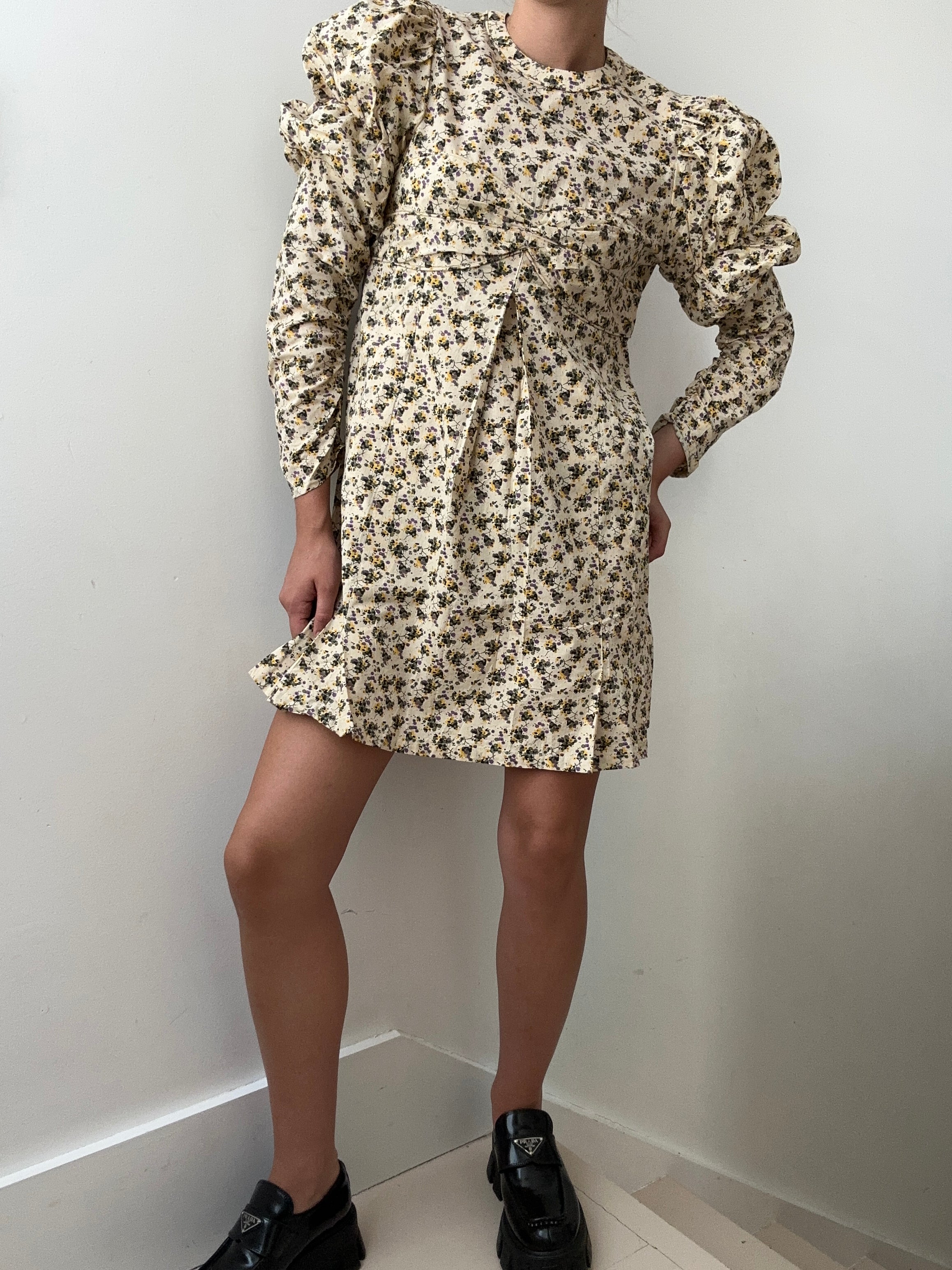 Zadig + Voltaire Dresses Z&V Rename Floral Cotton Puff Sleeve Dress