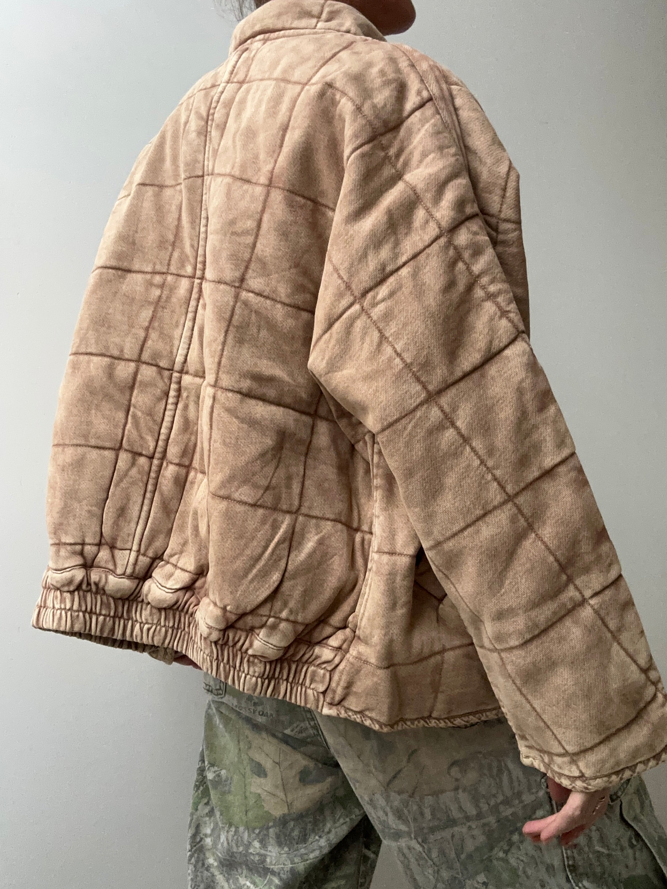 Free People Jackets We The Free Dolman Quilted Jacket Beige