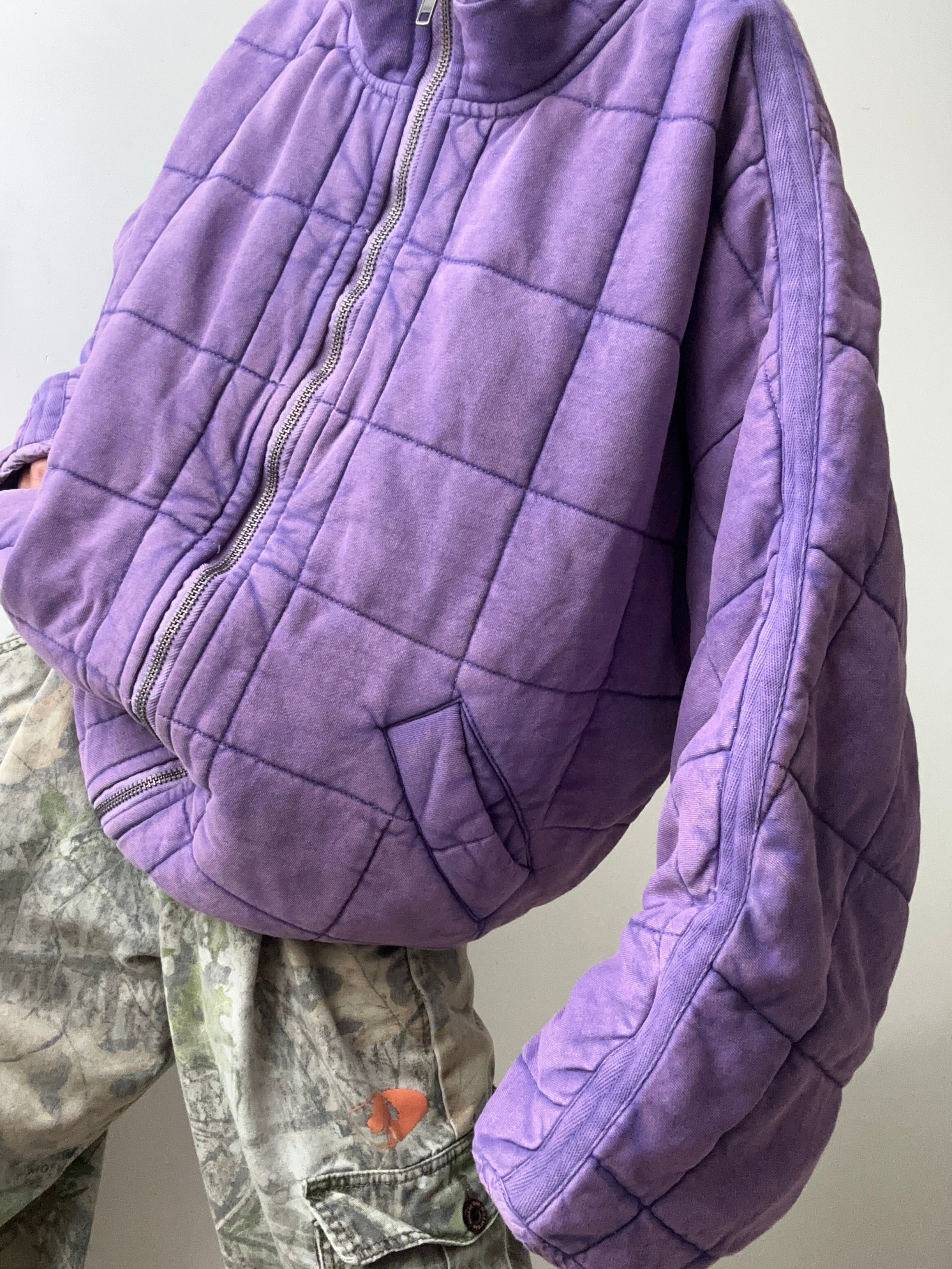 Free People Jackets We The Free Dolman Quilted Jacket Purple
