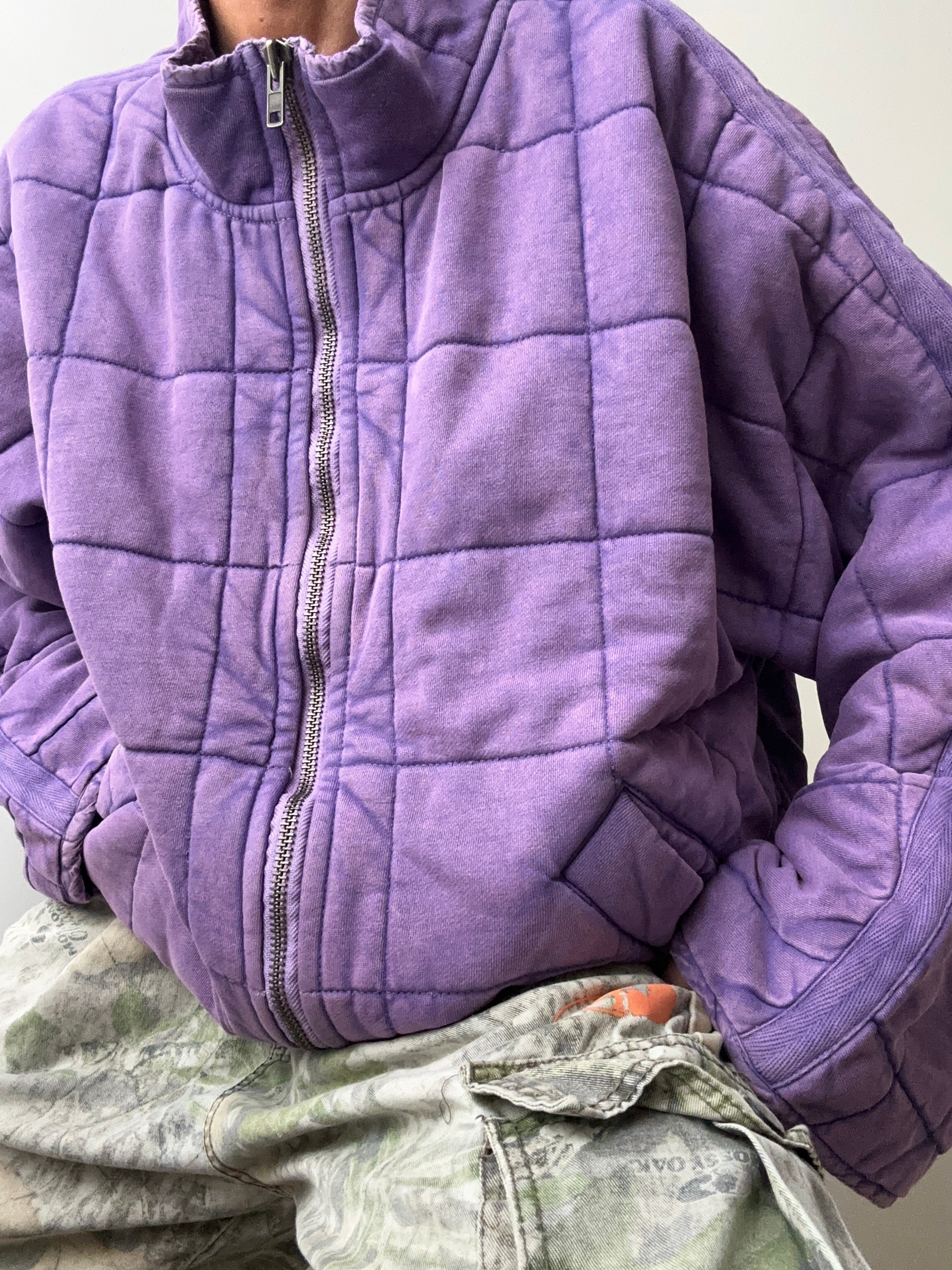 Free People Jackets We The Free Dolman Quilted Jacket Purple