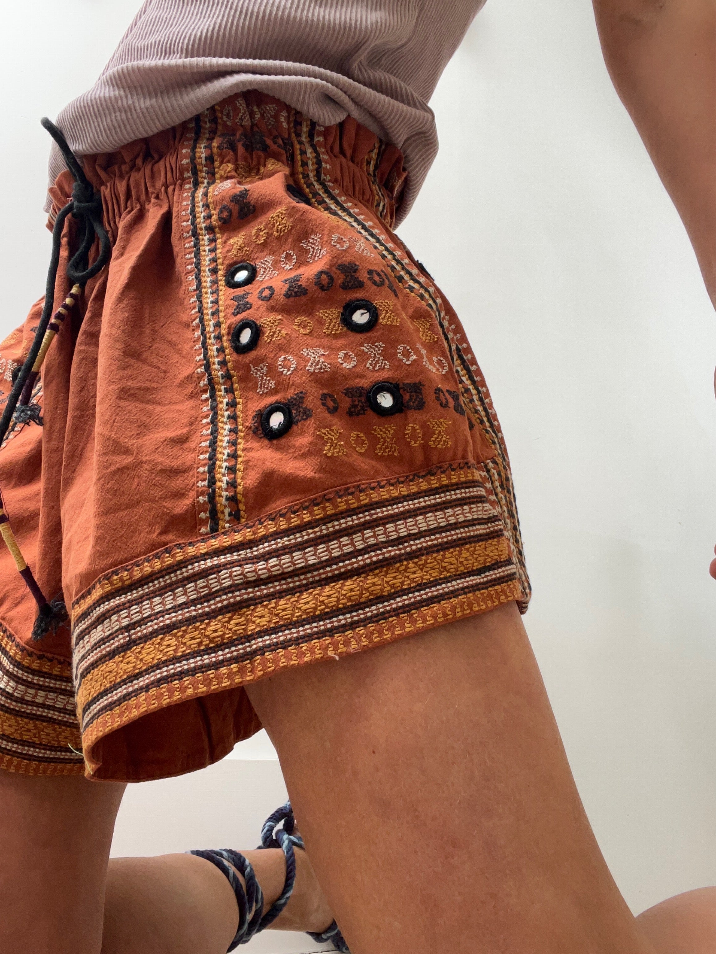 Free People Shorts Free People Terracotta Mirrored Short