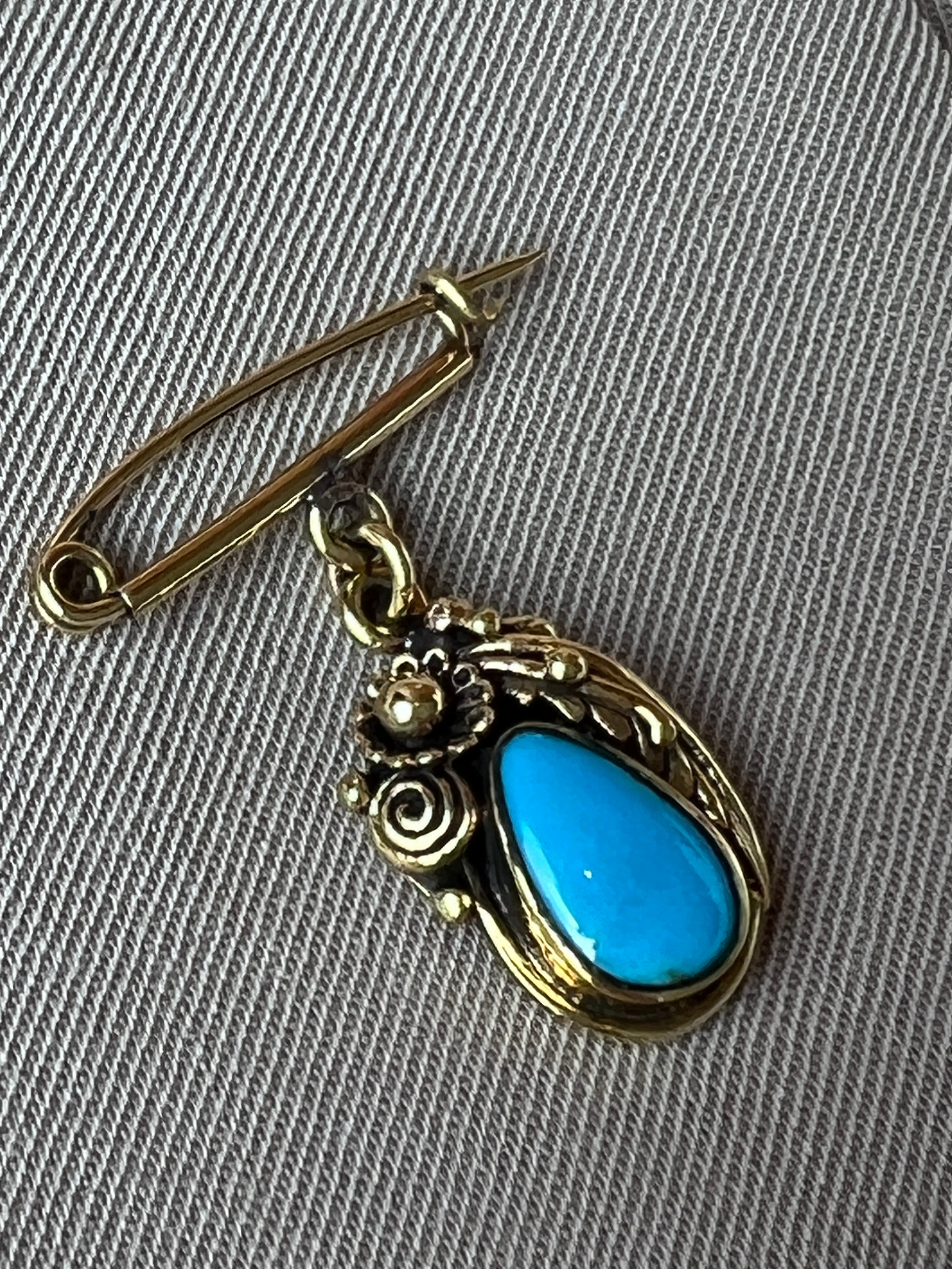 Future Nomads Brooches Turquoise Brooch Pin