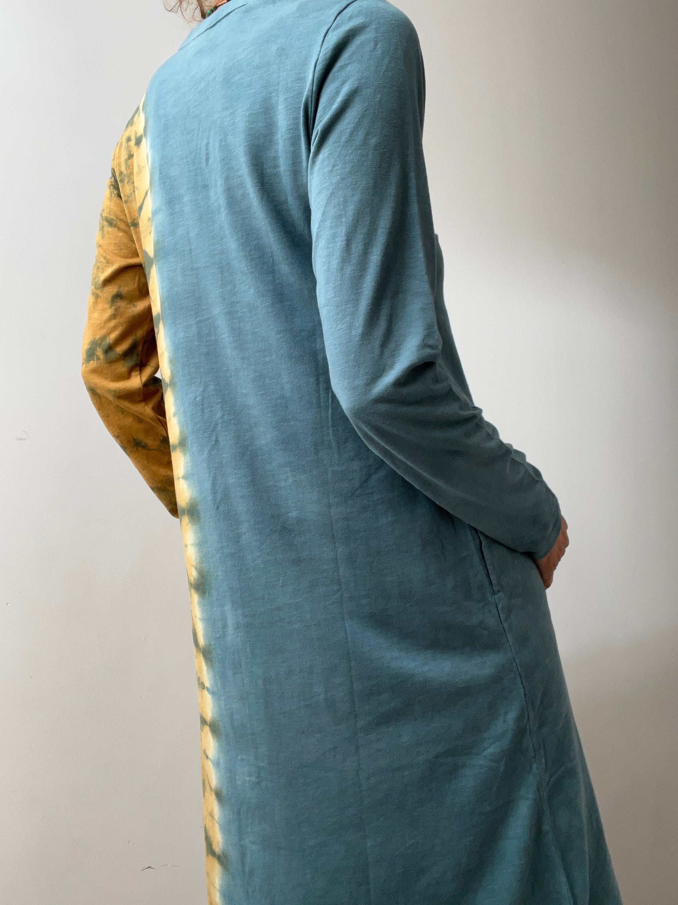 Future Nomads Dresses Cotton Tiedye Tunic Blue
