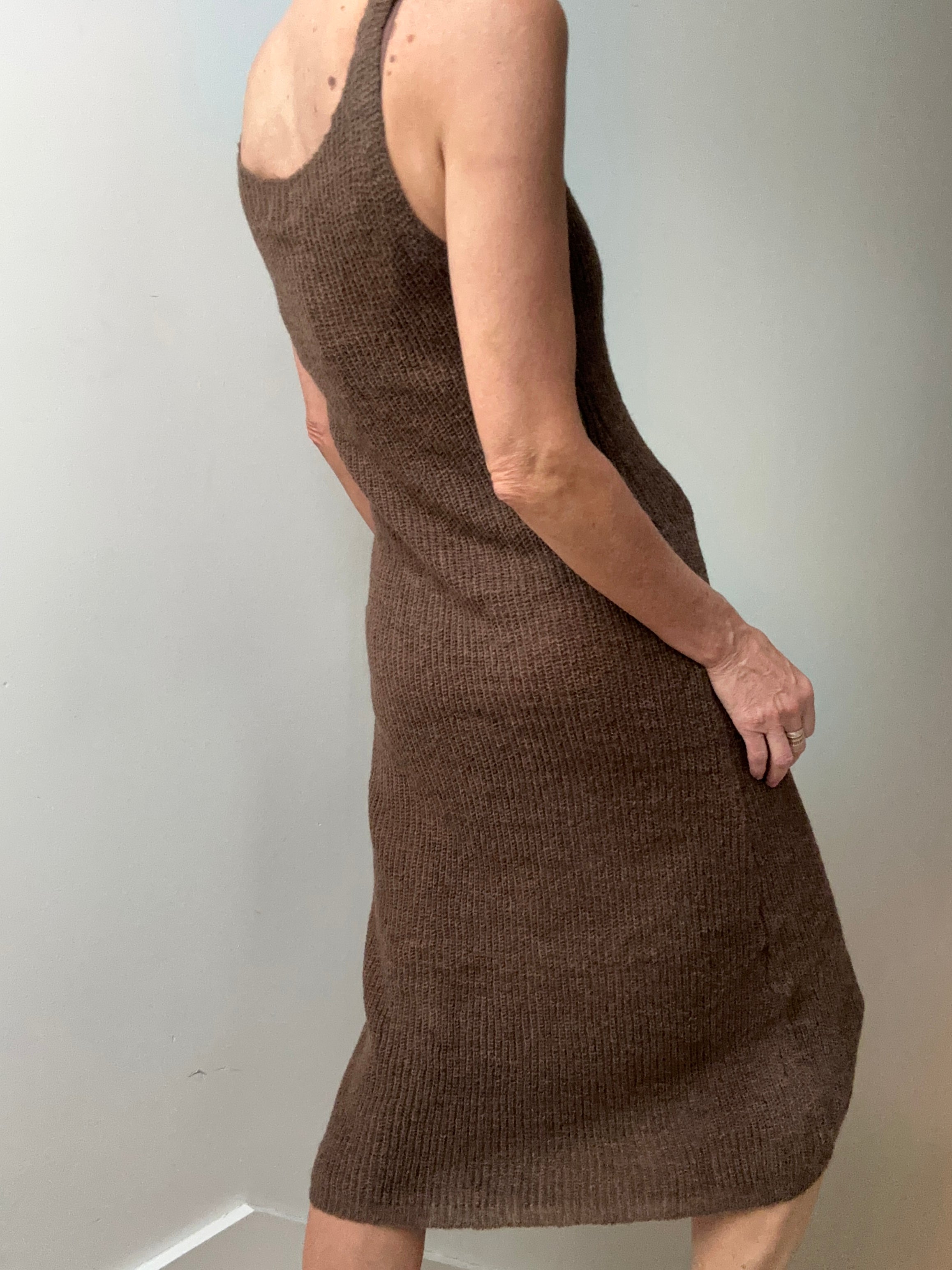 Future Nomads Dresses One Size Nineties Knitted Dress Brown
