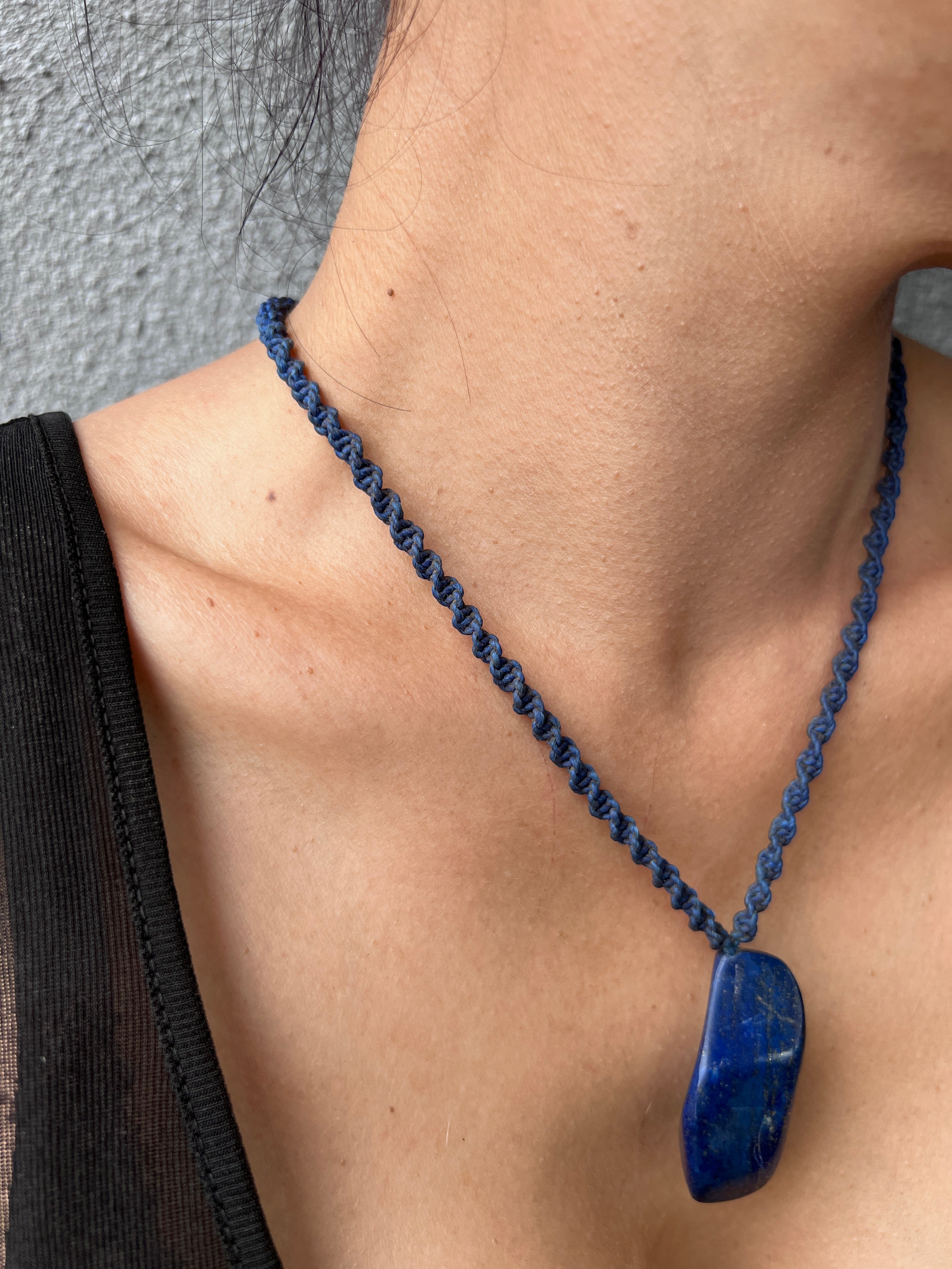 Future Nomads Necklaces 23cm Lapis String Pendant