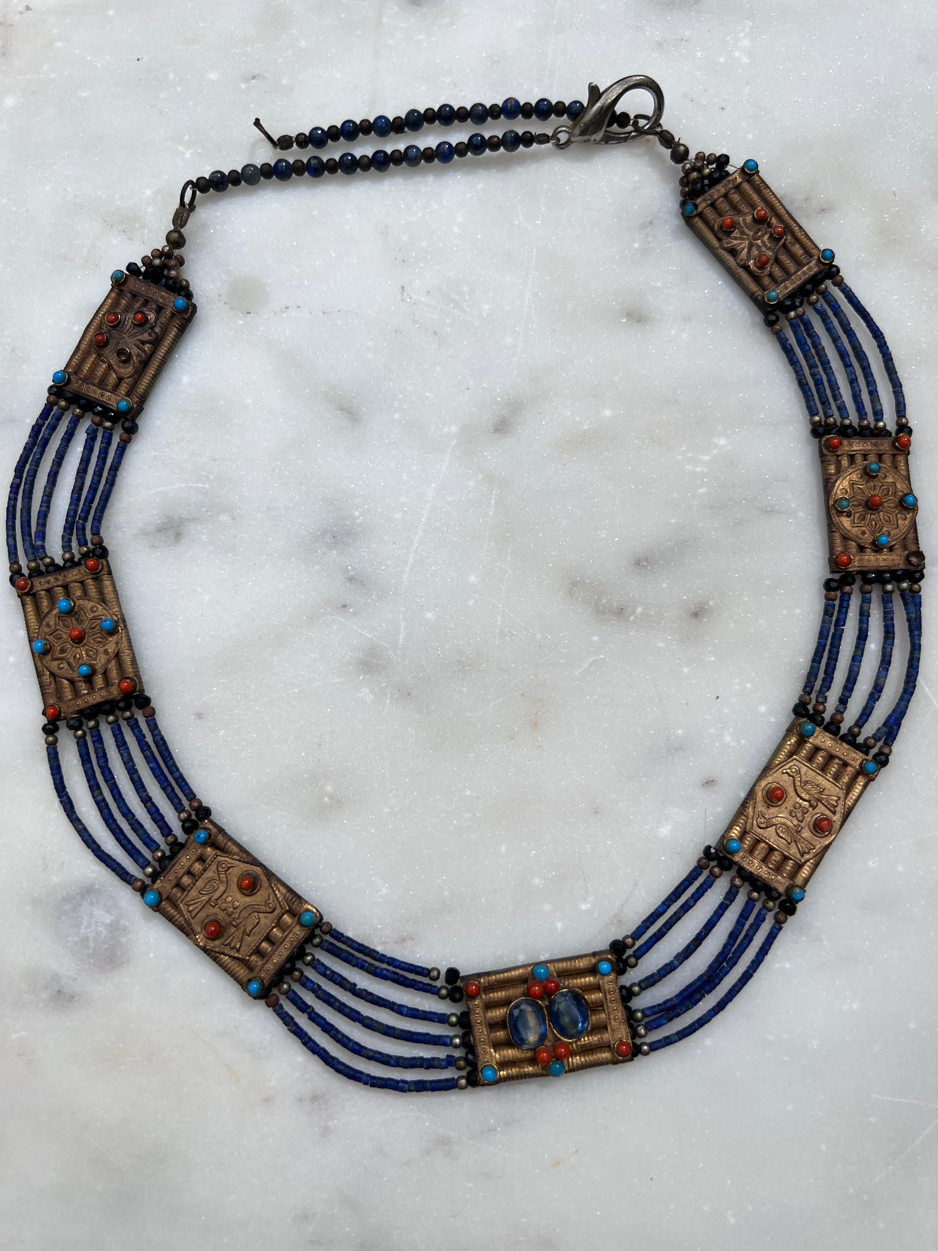 Future Nomads Necklaces One Size Afghanistan Beaded Plated Tribal Necklace