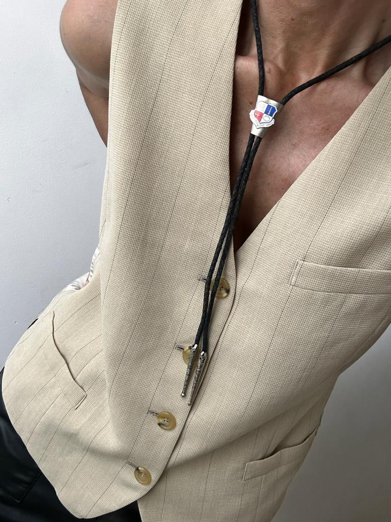 Future Nomads Necklaces Vintage Bolo Tie Crest