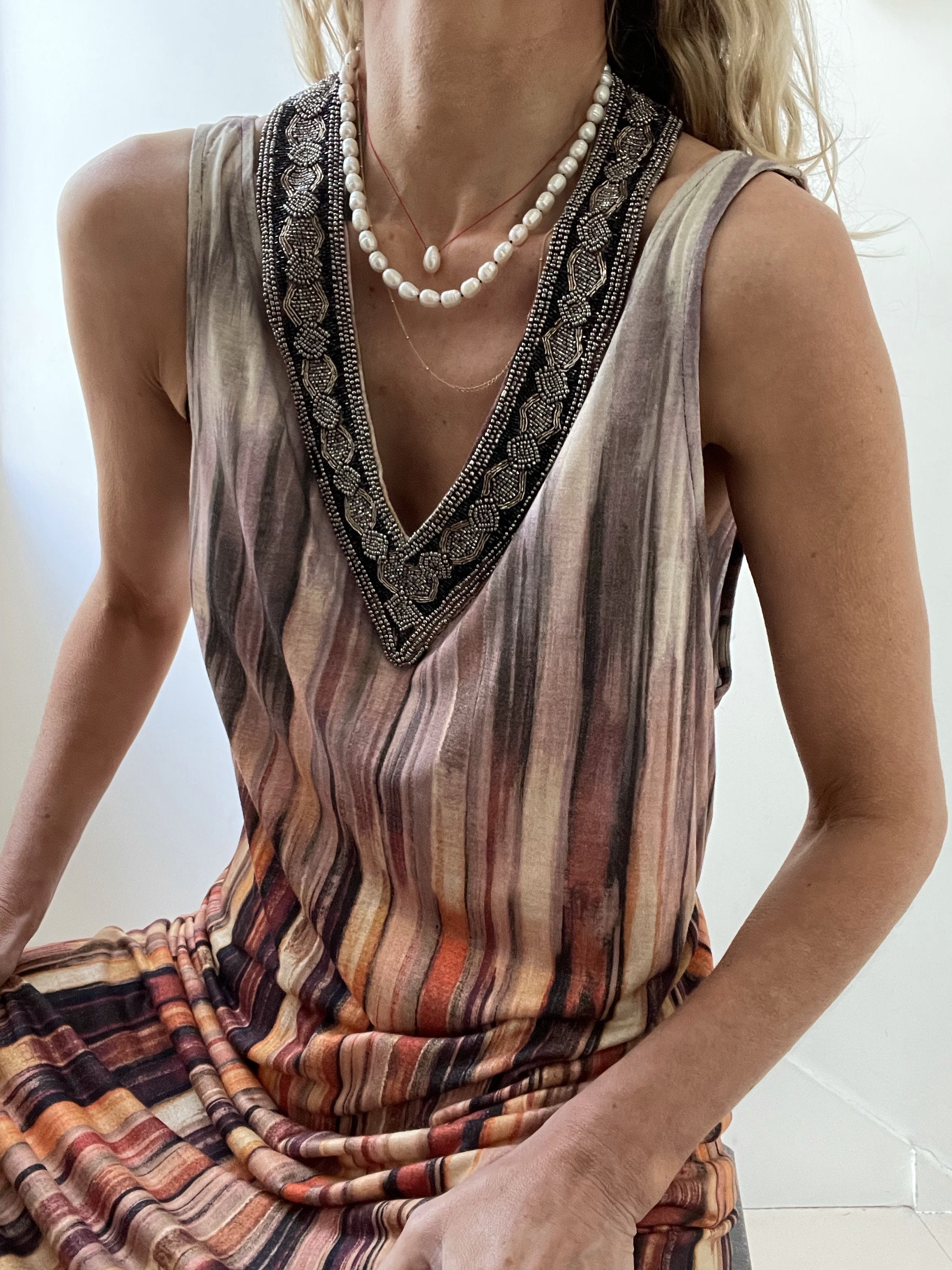 Haute hippie fringe outlet dress