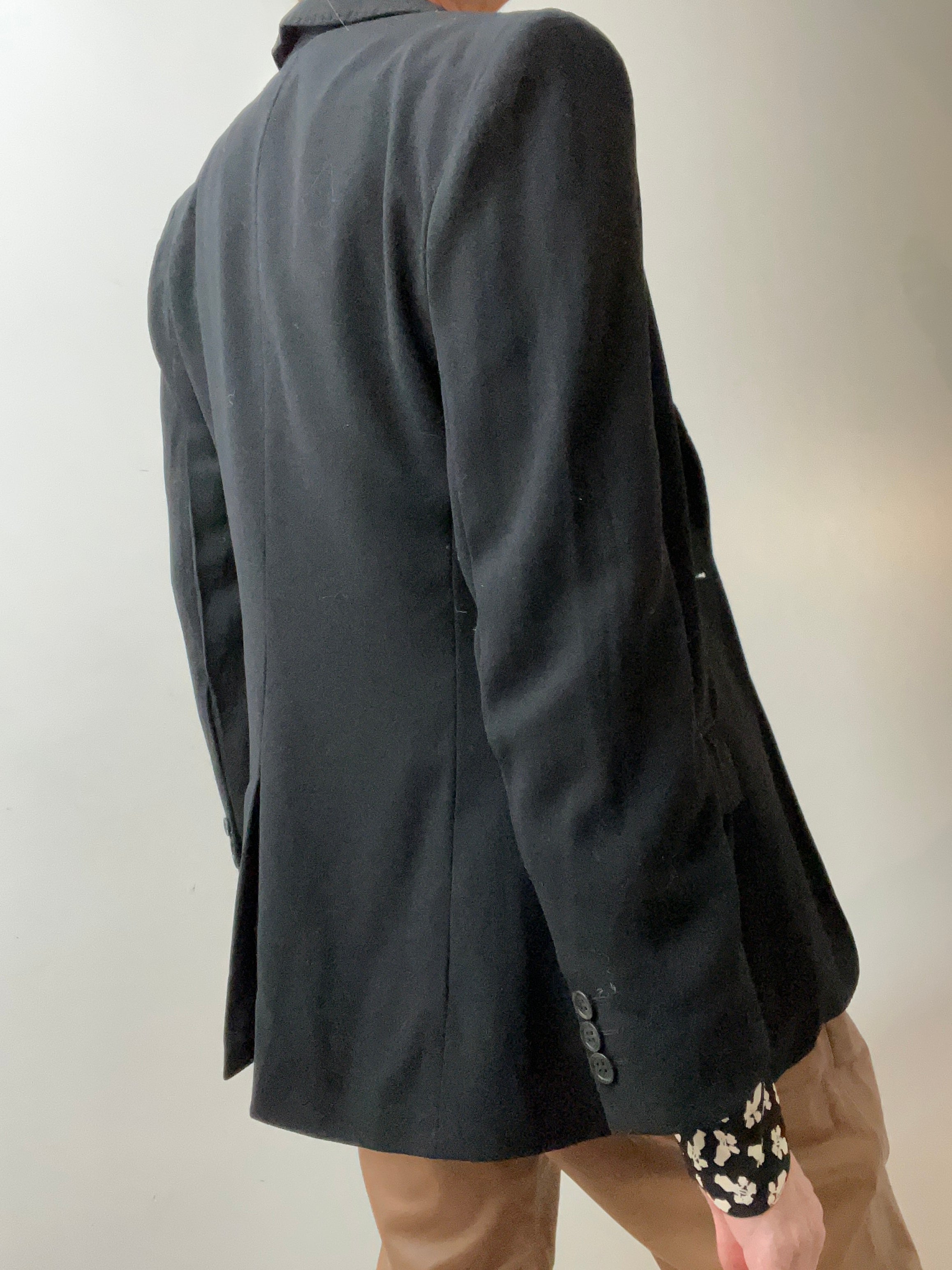 Max Mara Jackets Medium Vintage Black Fitted Blazer