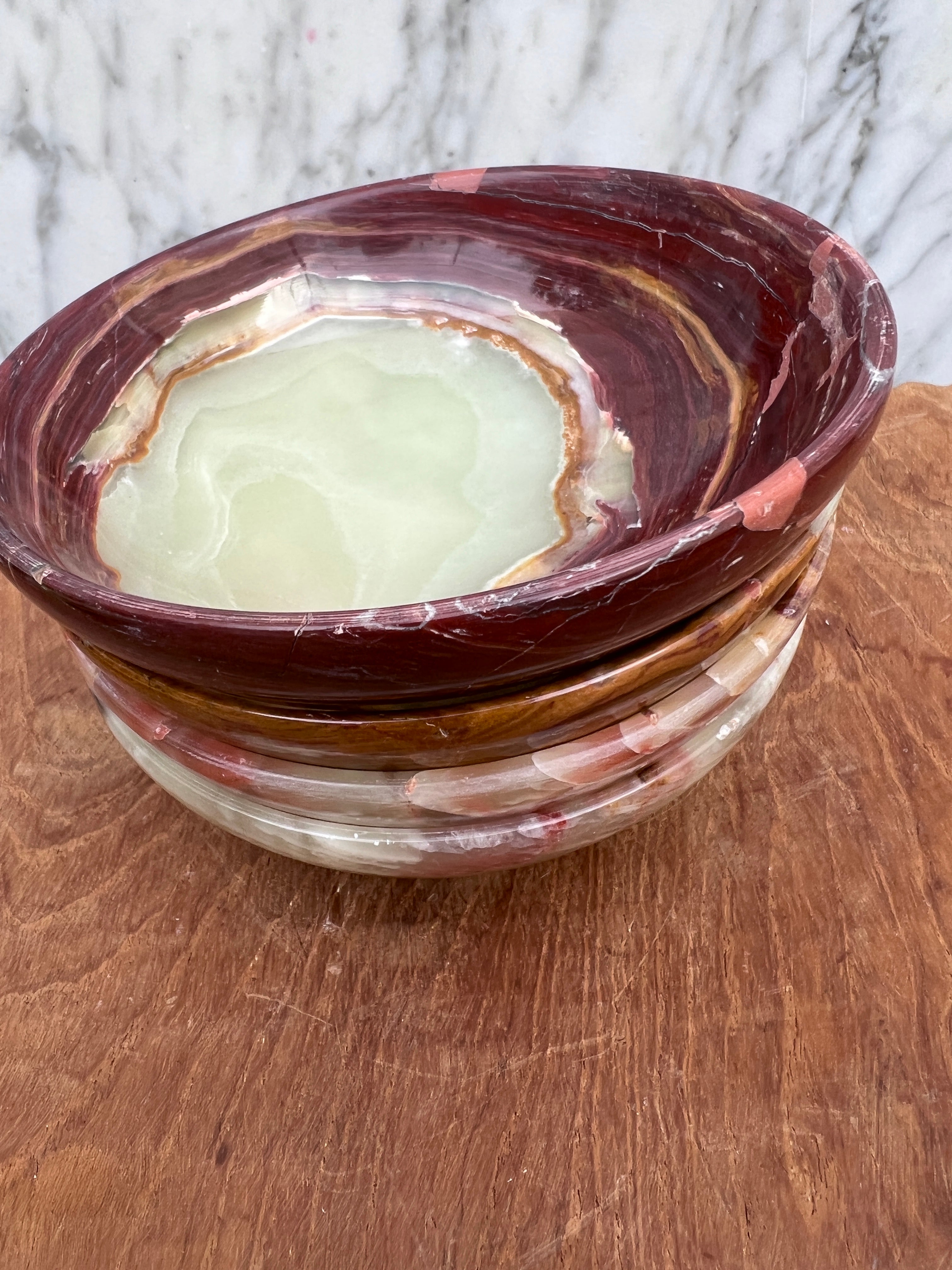 Not specified Crystals Dish Banded Calcite Bowls