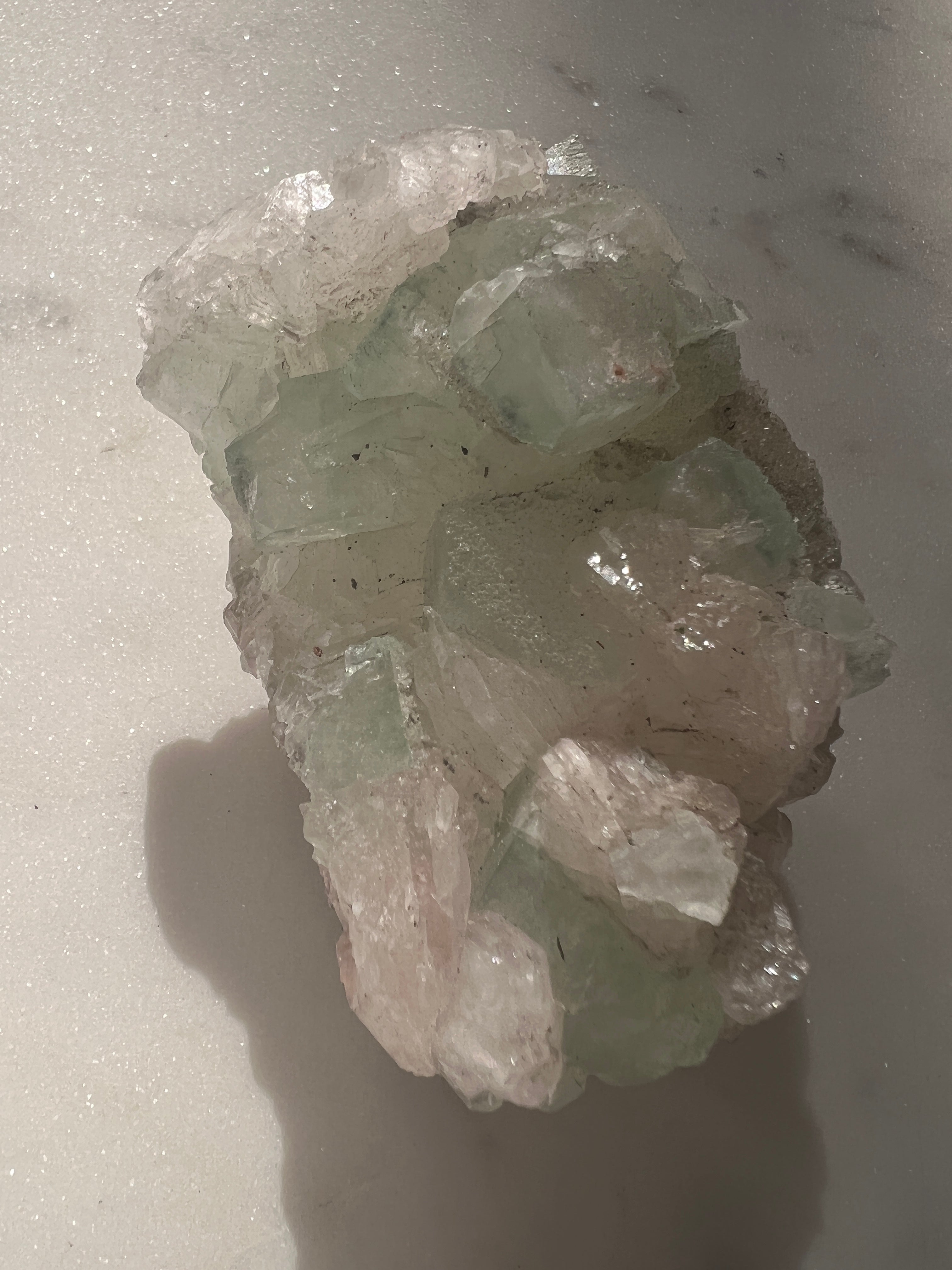 Not specified Crystals Green, White, Pink Zeolite 13