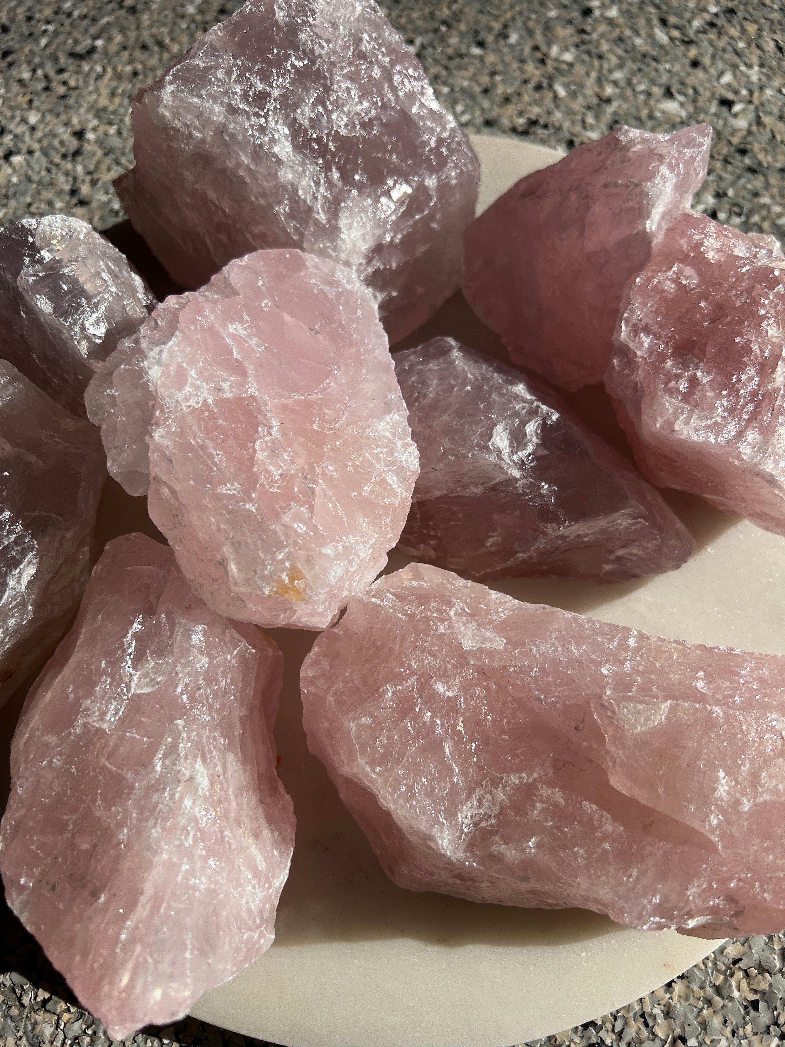 Not specified Crystals Medium Rose Quartz Organic Pieces