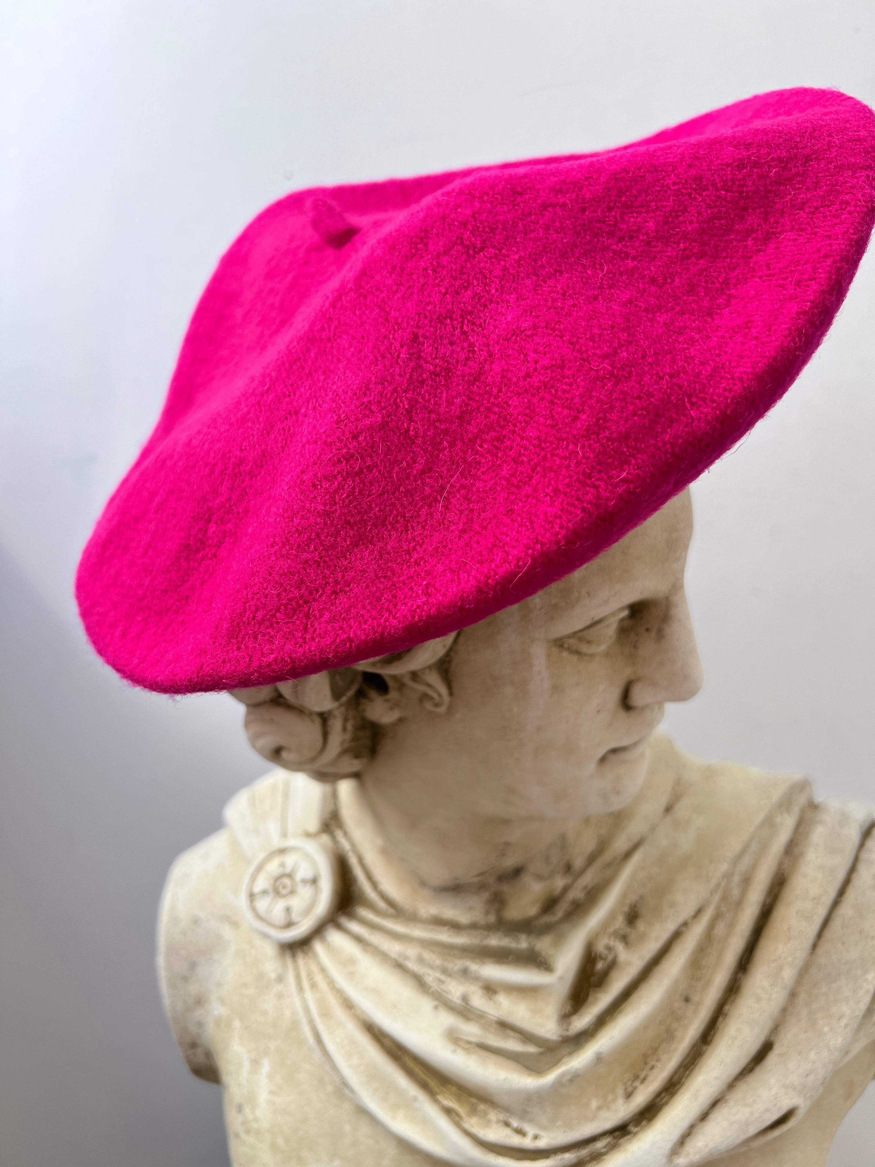 Not specified Hats One Size French Beret Hat Hot Pink
