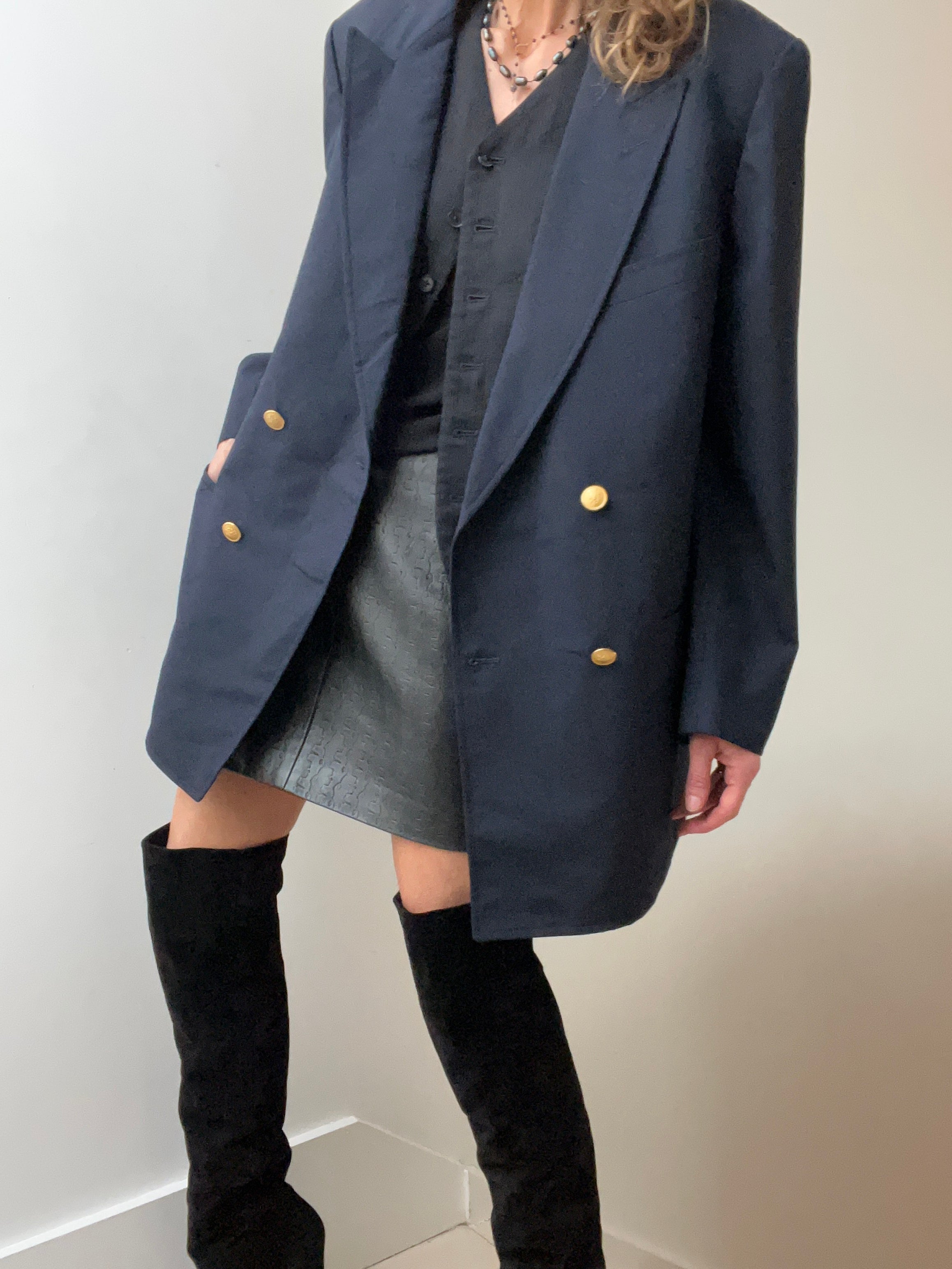 Not specified Jackets Large-XLarge Navy New Yorker Double Breasted Blazer