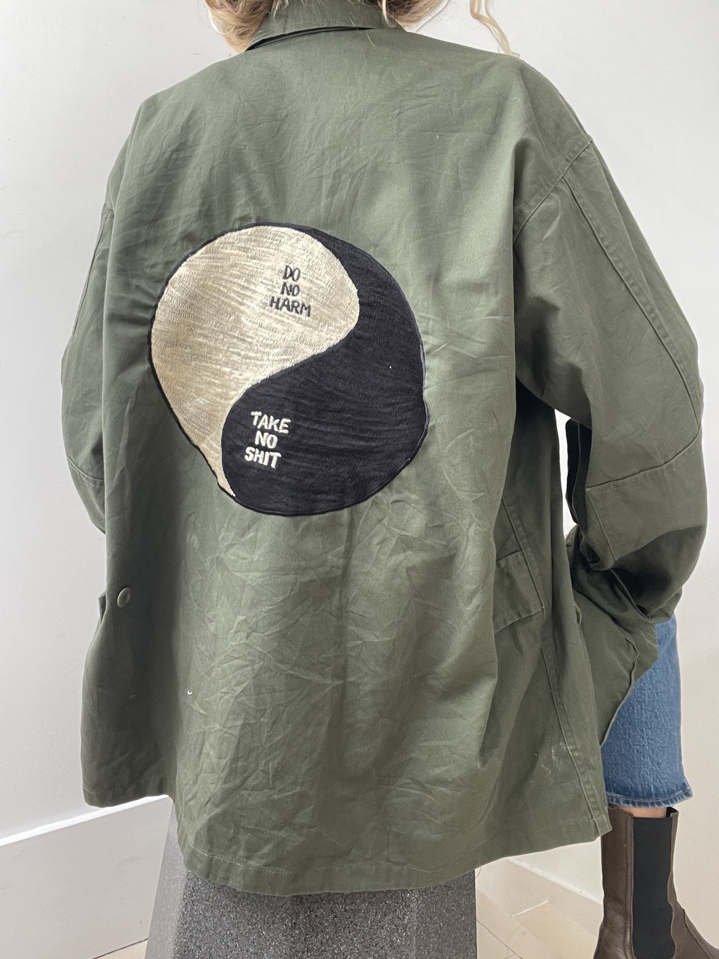 Not specified Jackets Large Yin Yang Army Jacket 221