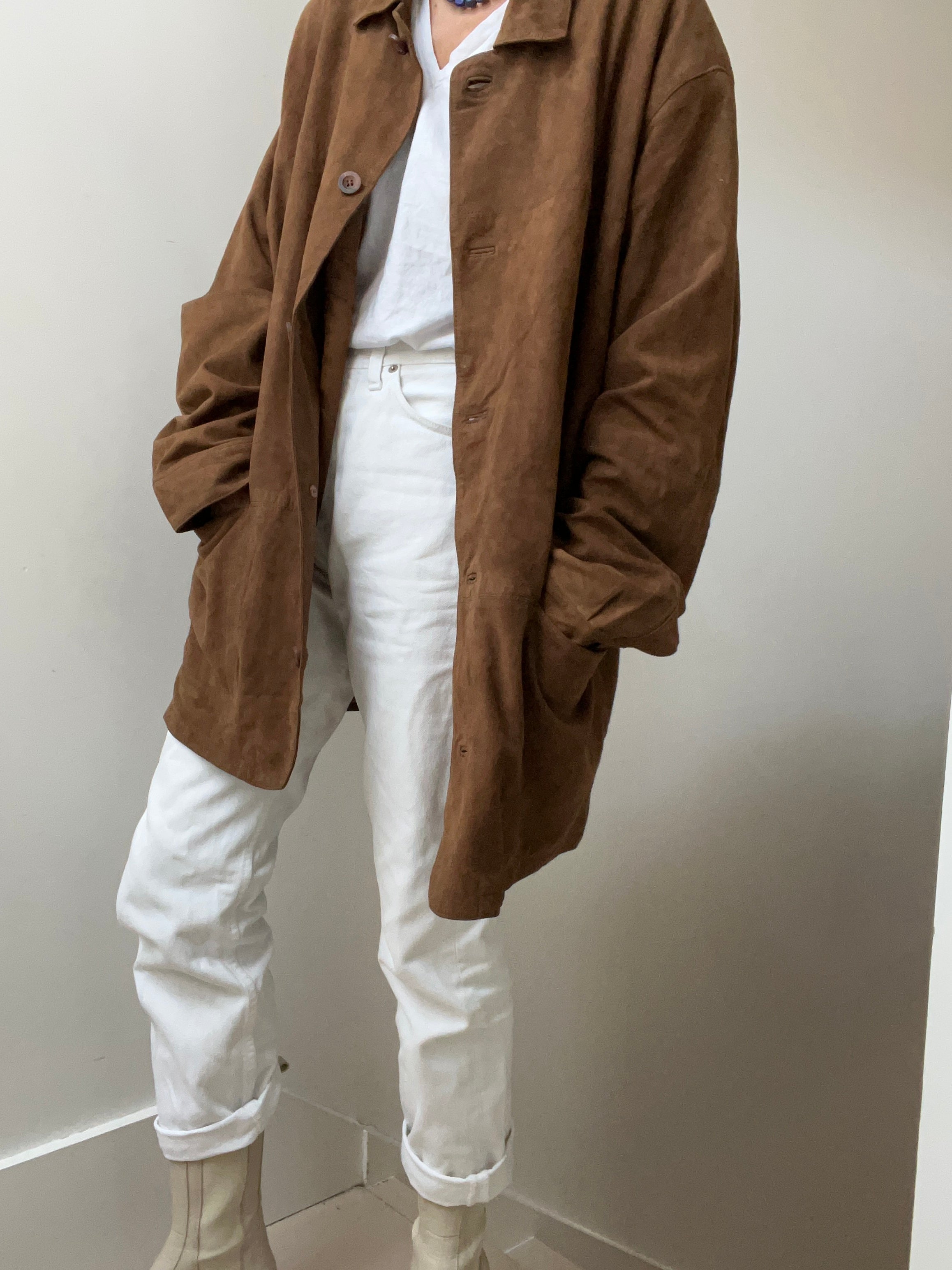 Oversized 2024 suede jacket