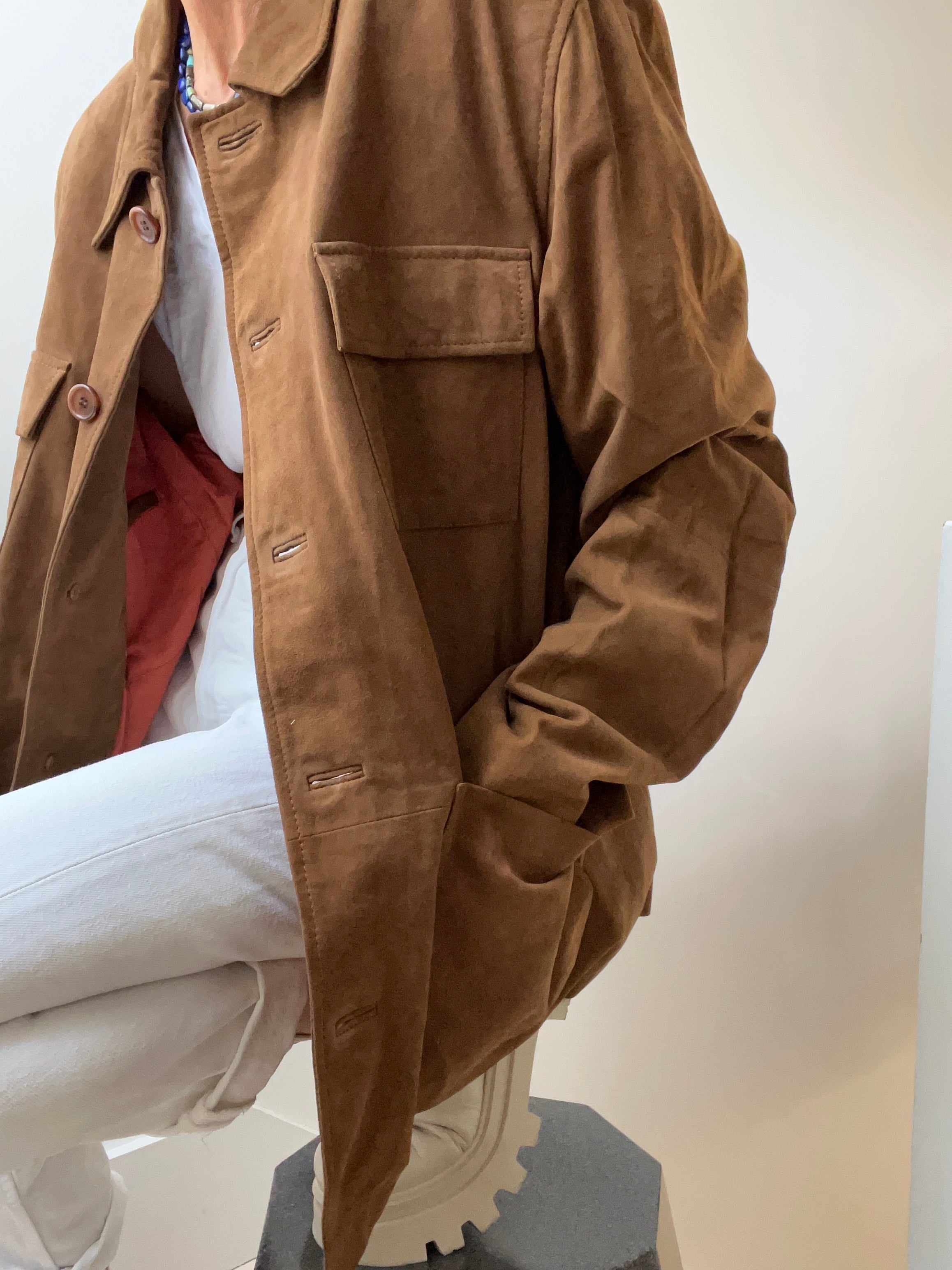 Not specified Jackets XLarge Four Pocket Suede Jacket Tan