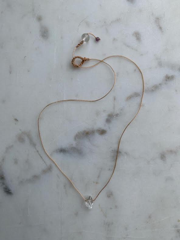 Not specified Necklaces Clear Quartz Drop