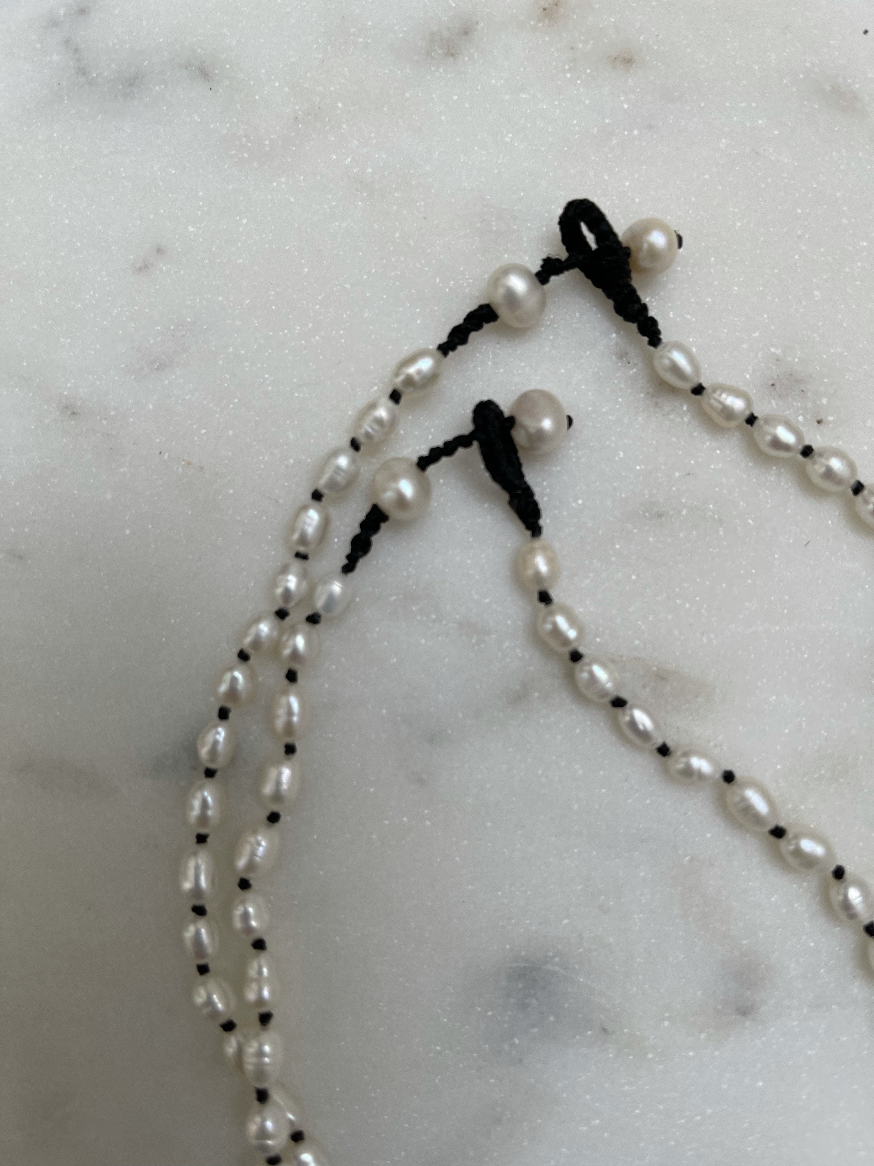 Not specified Necklaces Hand Knotted Pearl Necklace